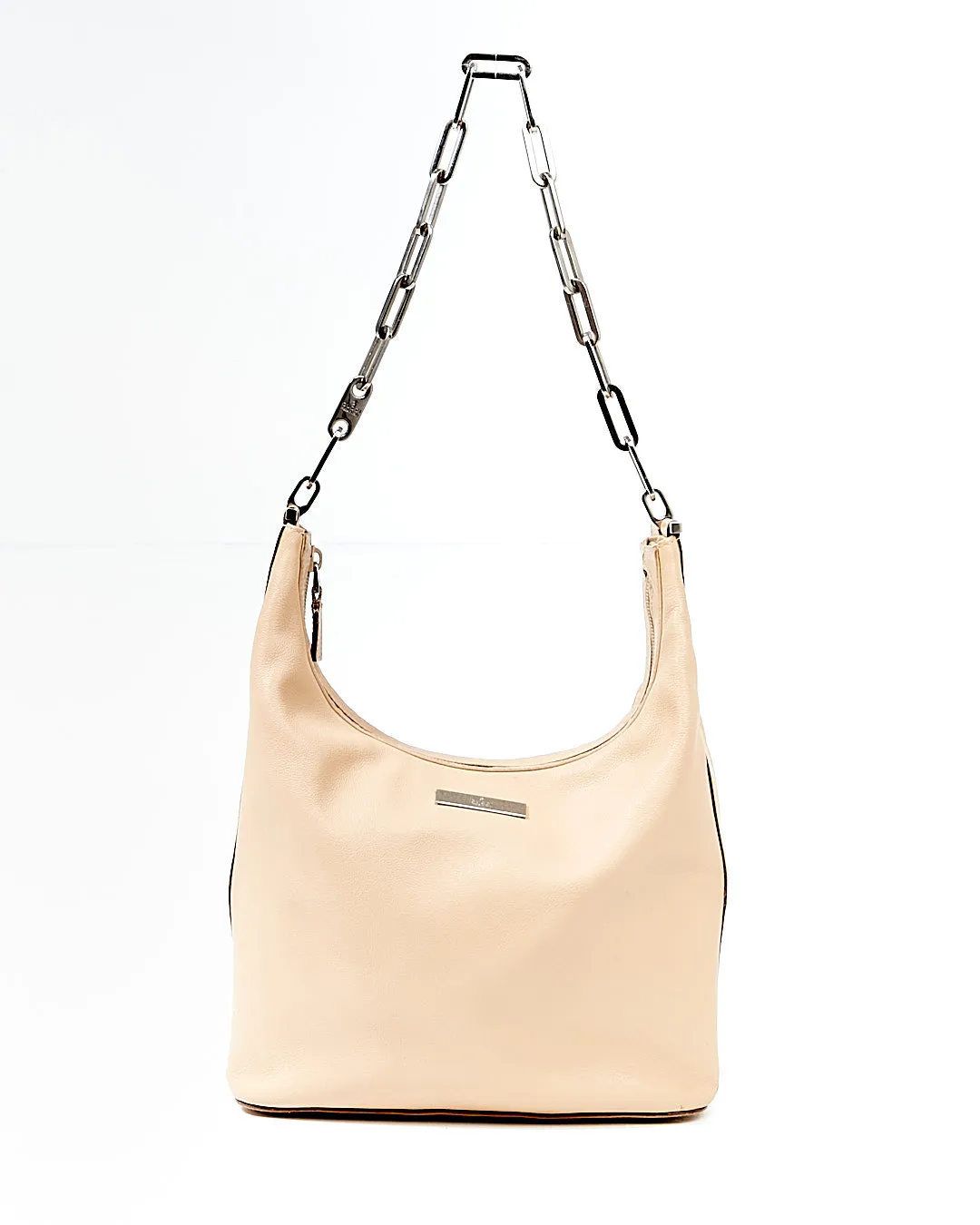 Gucci Beige Vintage Leather Chain Shoulder Bag