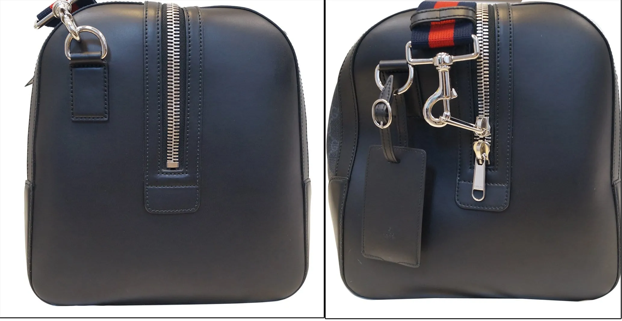 GUCCI Black Soft GG Supreme carry-on Duffle Travel Bag 478323