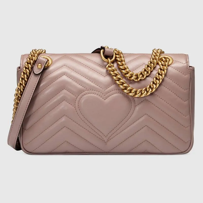 Gucci GG Marmont Matelassé Shoulder Bag in Dusty Pink