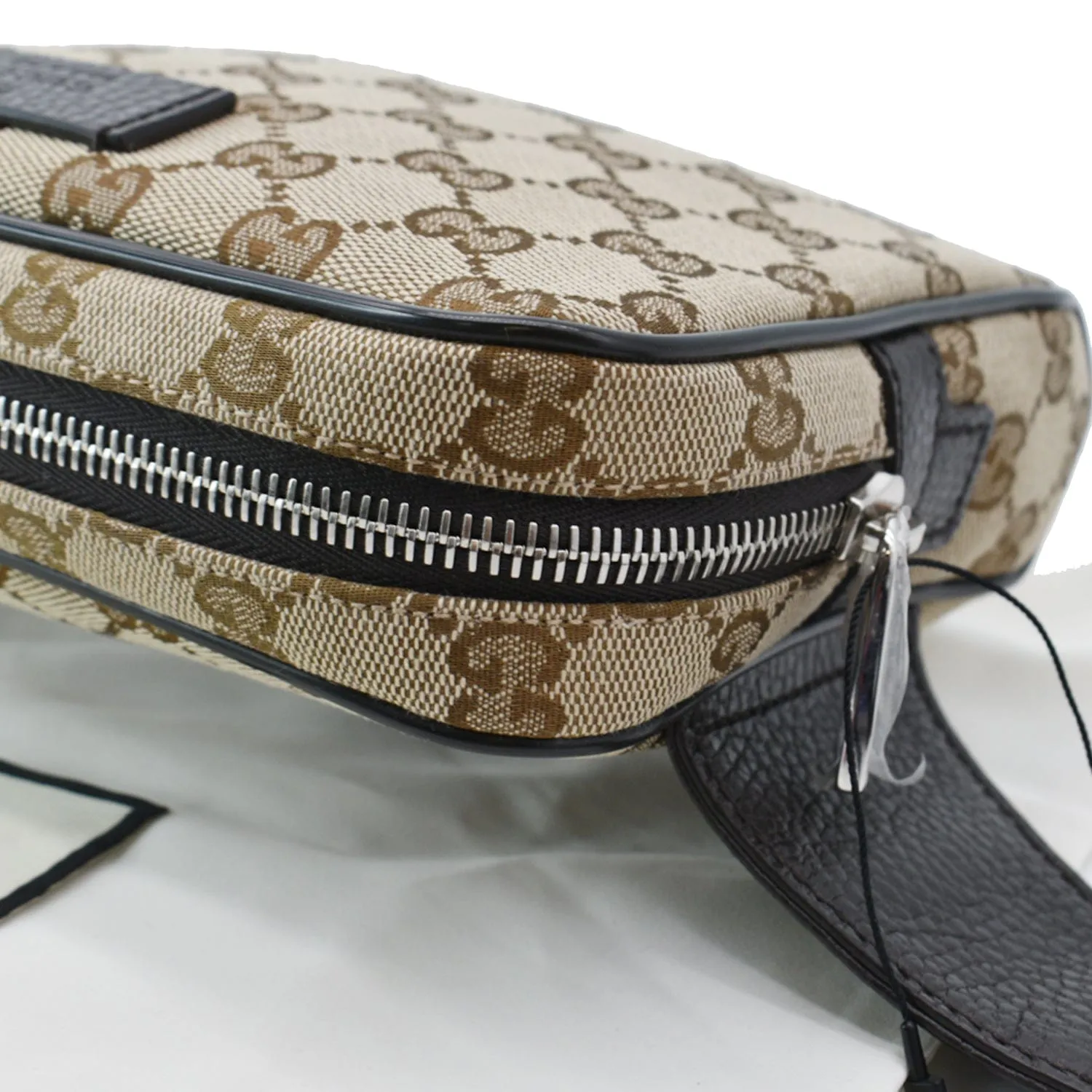 GUCCI GG Monogram Canvas Belt Bag Beige 449174 - 10% Off