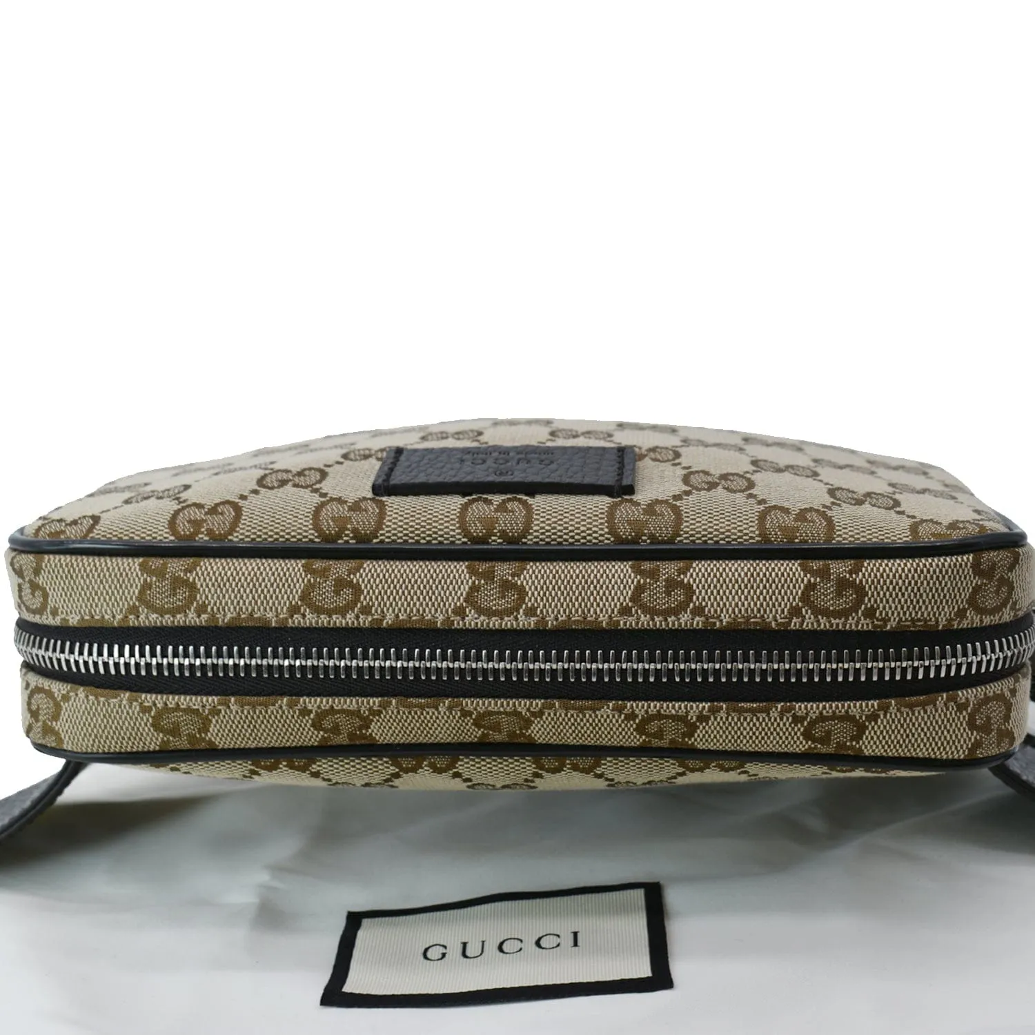 GUCCI GG Monogram Canvas Belt Bag Beige 449174 - 10% Off