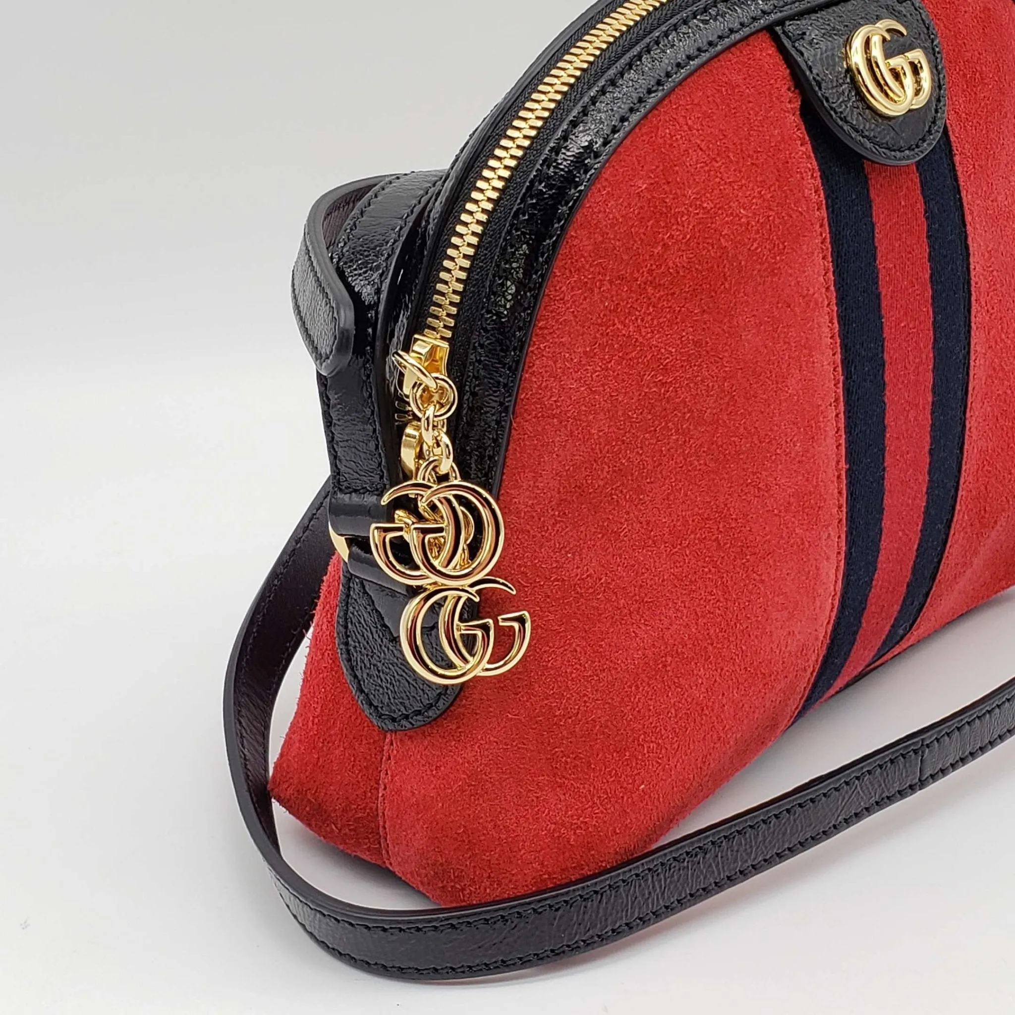 Gucci GG Ophidia GG Suede Leather Shoulder Bag