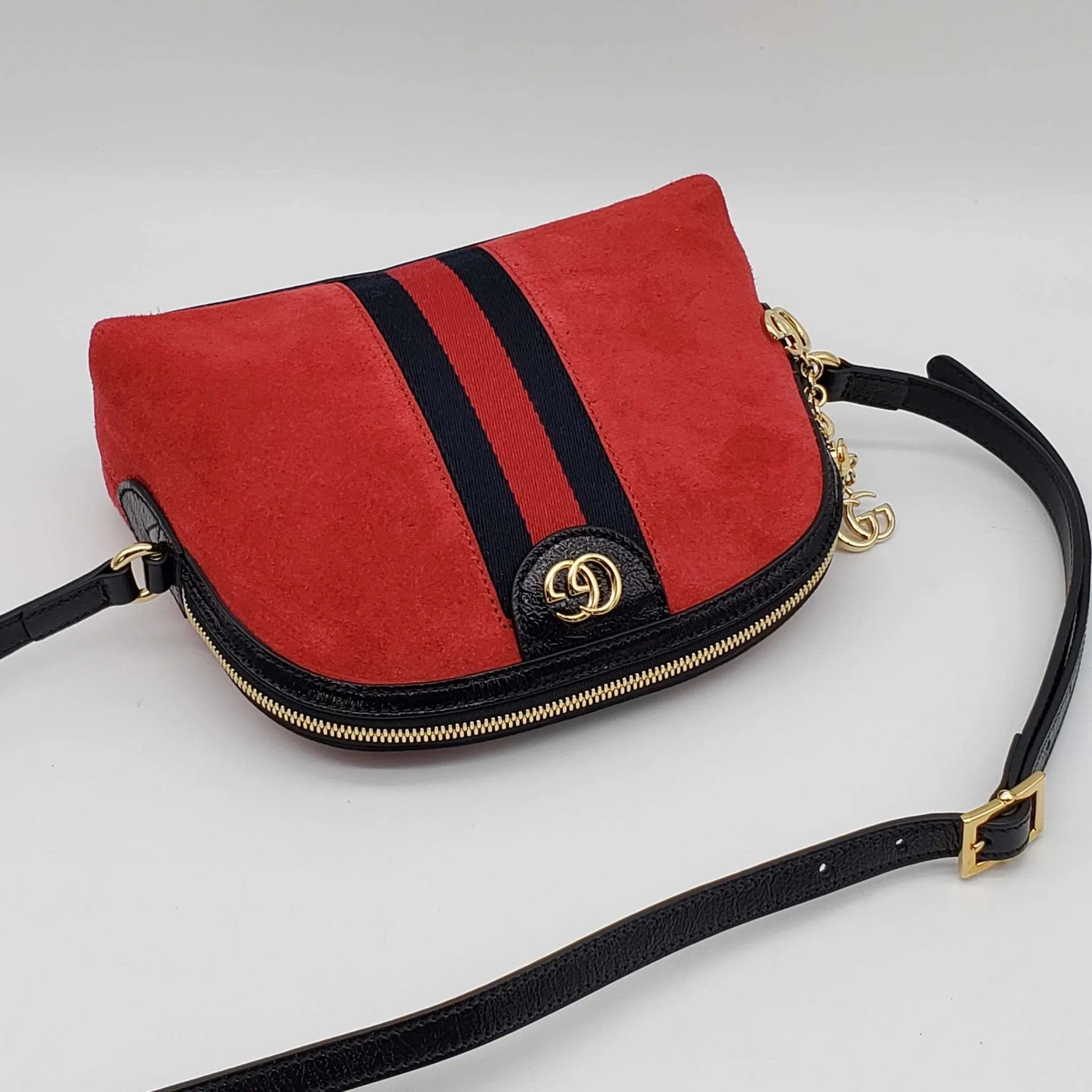 Gucci GG Ophidia GG Suede Leather Shoulder Bag