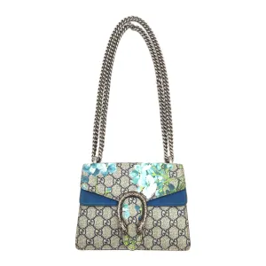 Gucci GG Supreme Monogram Blooms Mini Dionysus Chain Shoulder Bag