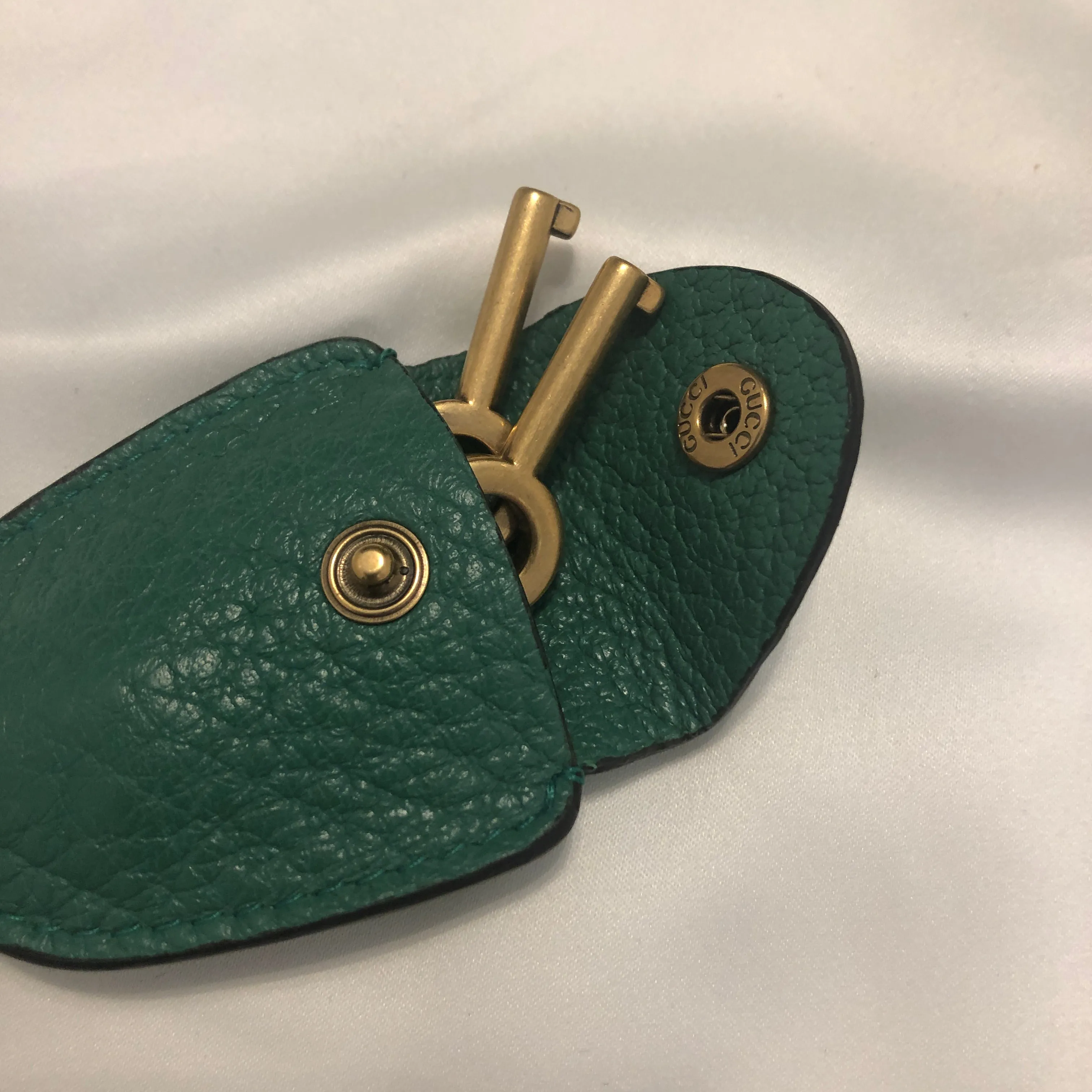 Gucci Messenger Bag with Web in Green