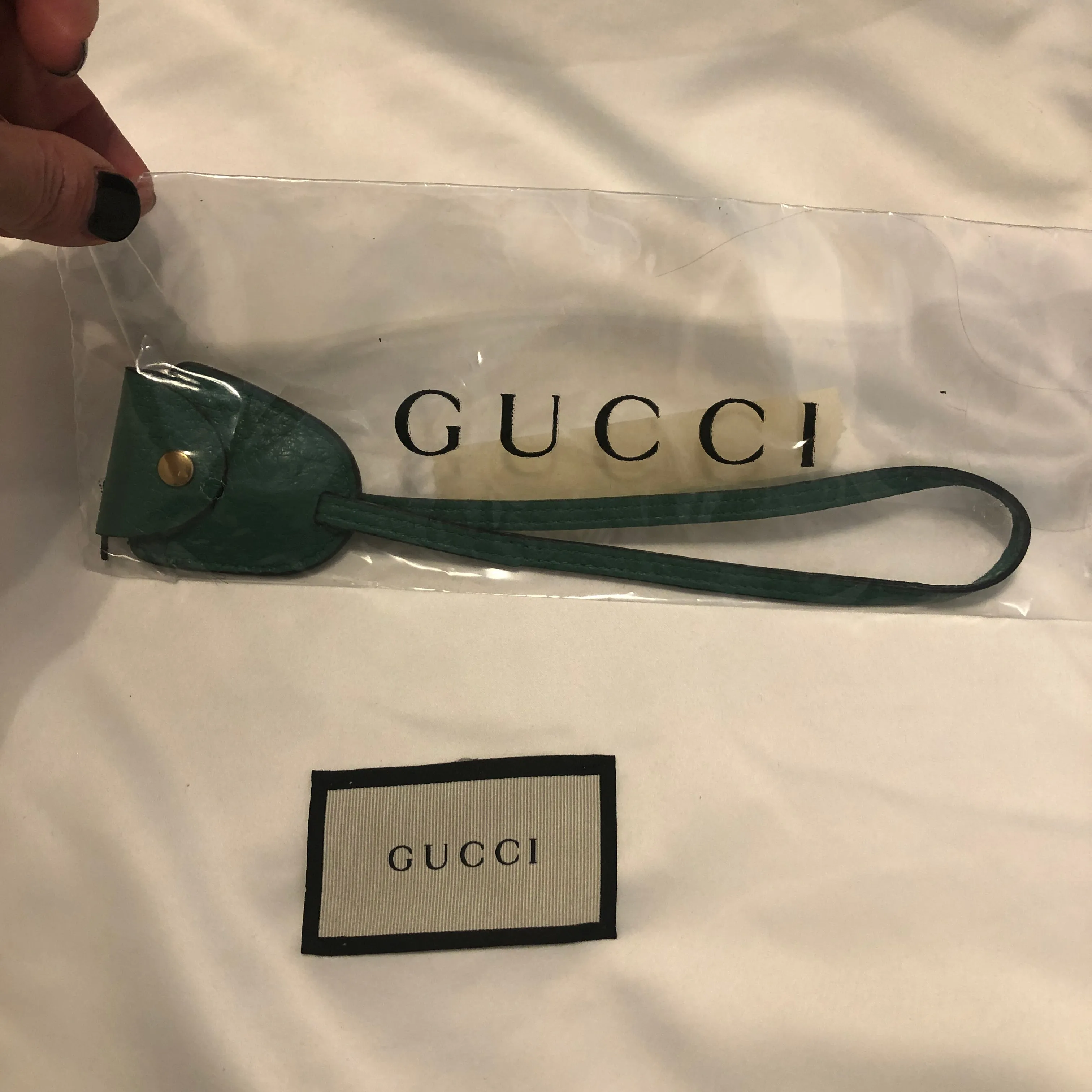 Gucci Messenger Bag with Web in Green