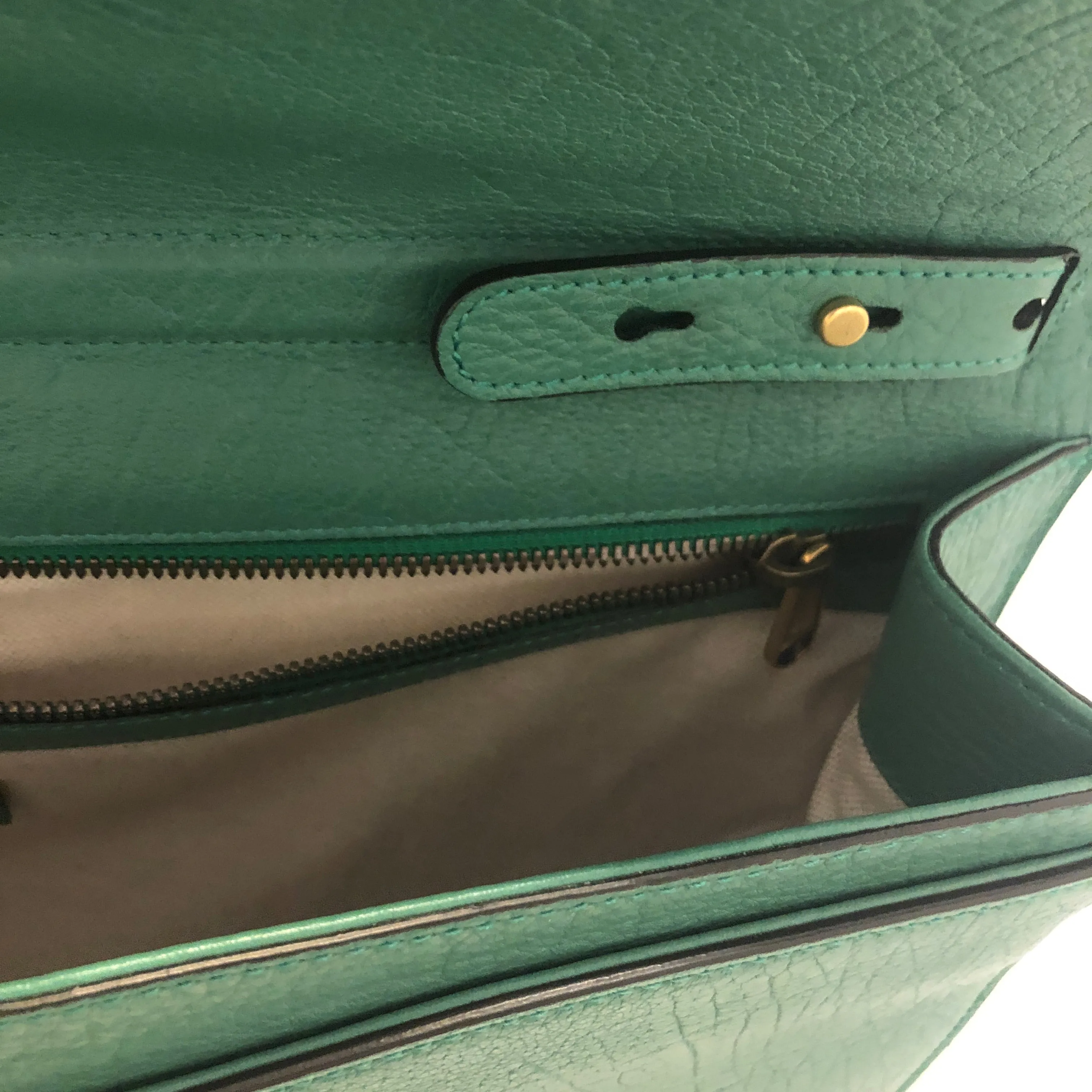 Gucci Messenger Bag with Web in Green