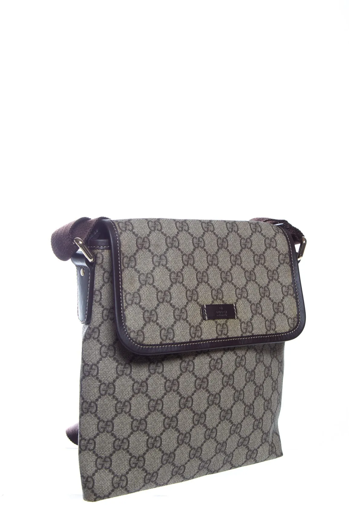 Gucci Monogram Canvas GG Supreme Messenger Bag