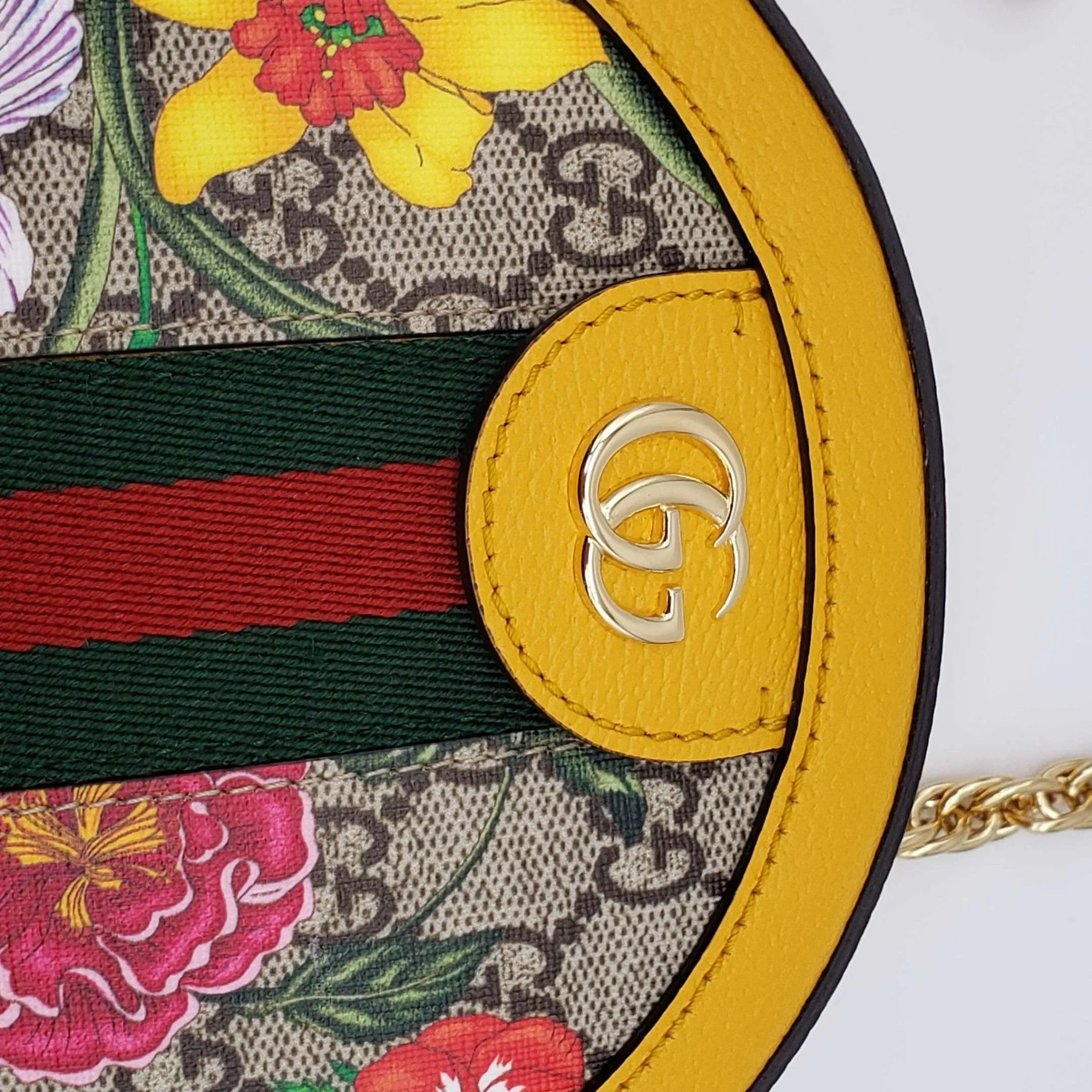 Gucci Ophidia Flora Round Shoulder Bag