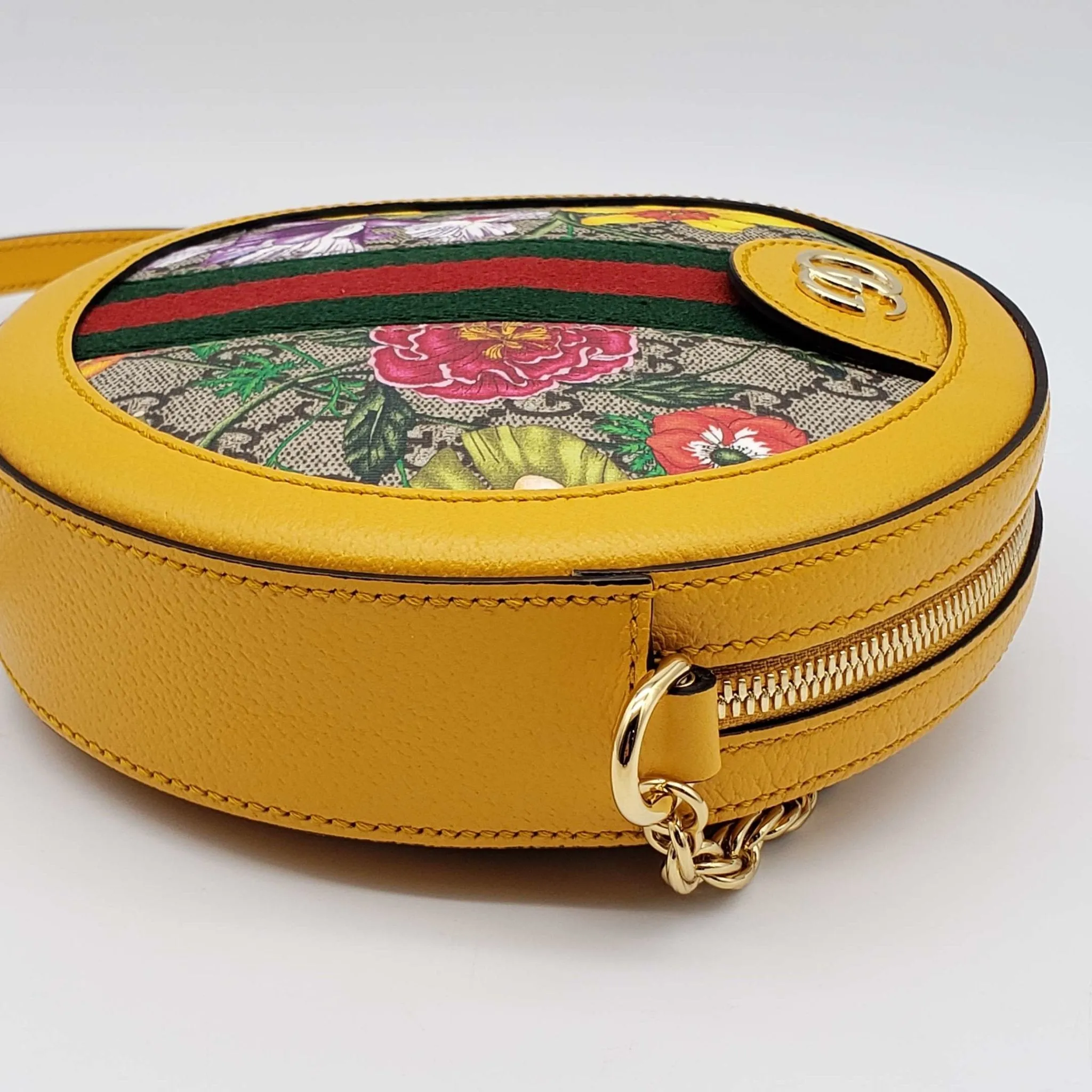 Gucci Ophidia Flora Round Shoulder Bag