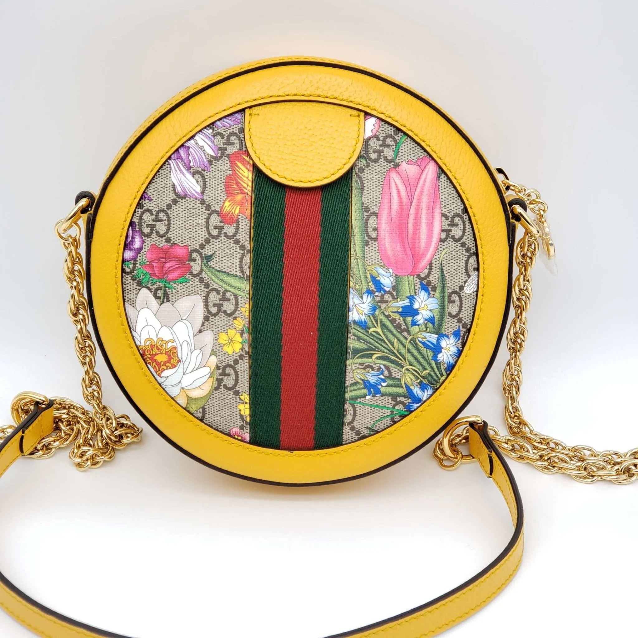Gucci Ophidia Flora Round Shoulder Bag