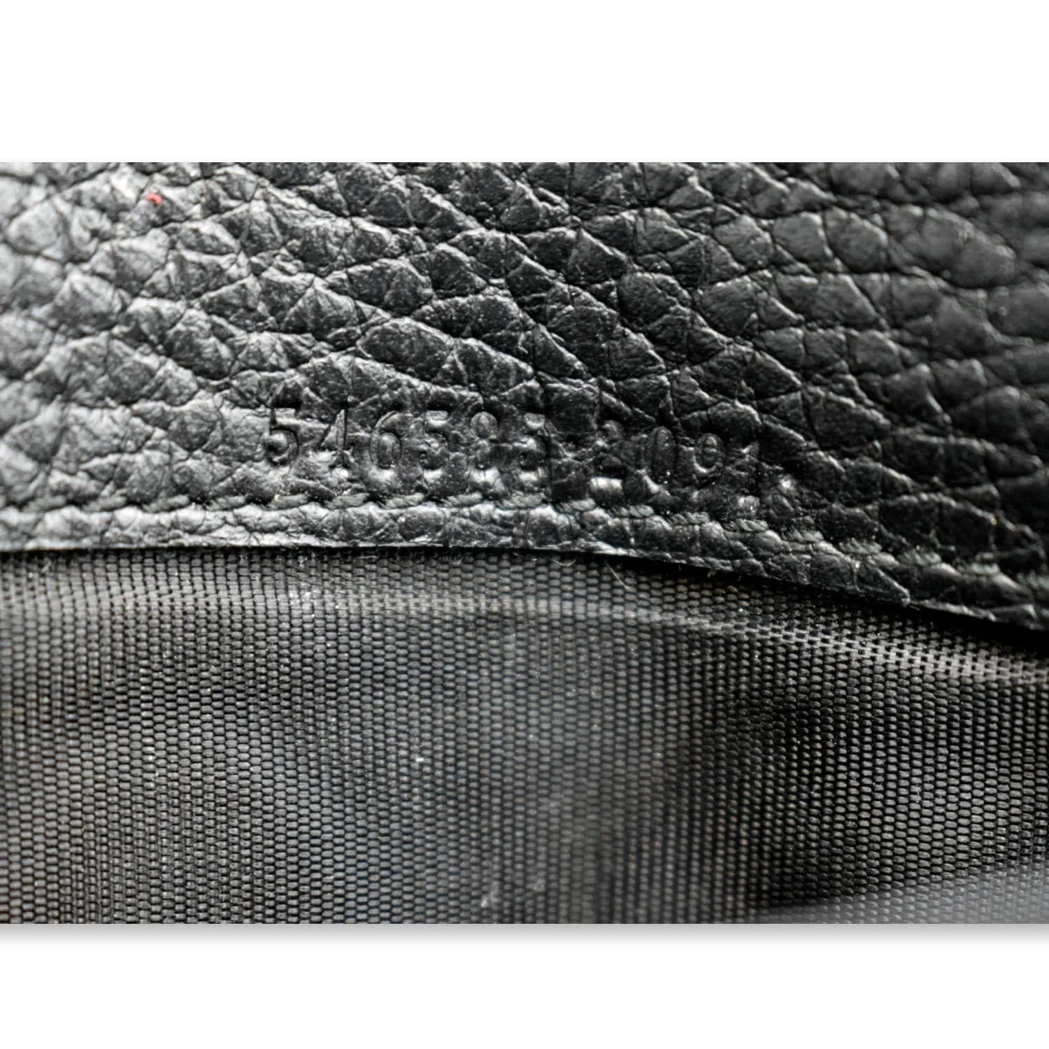 GUCCI Petite GG Marmont Leather Chain Wallet Black 546585