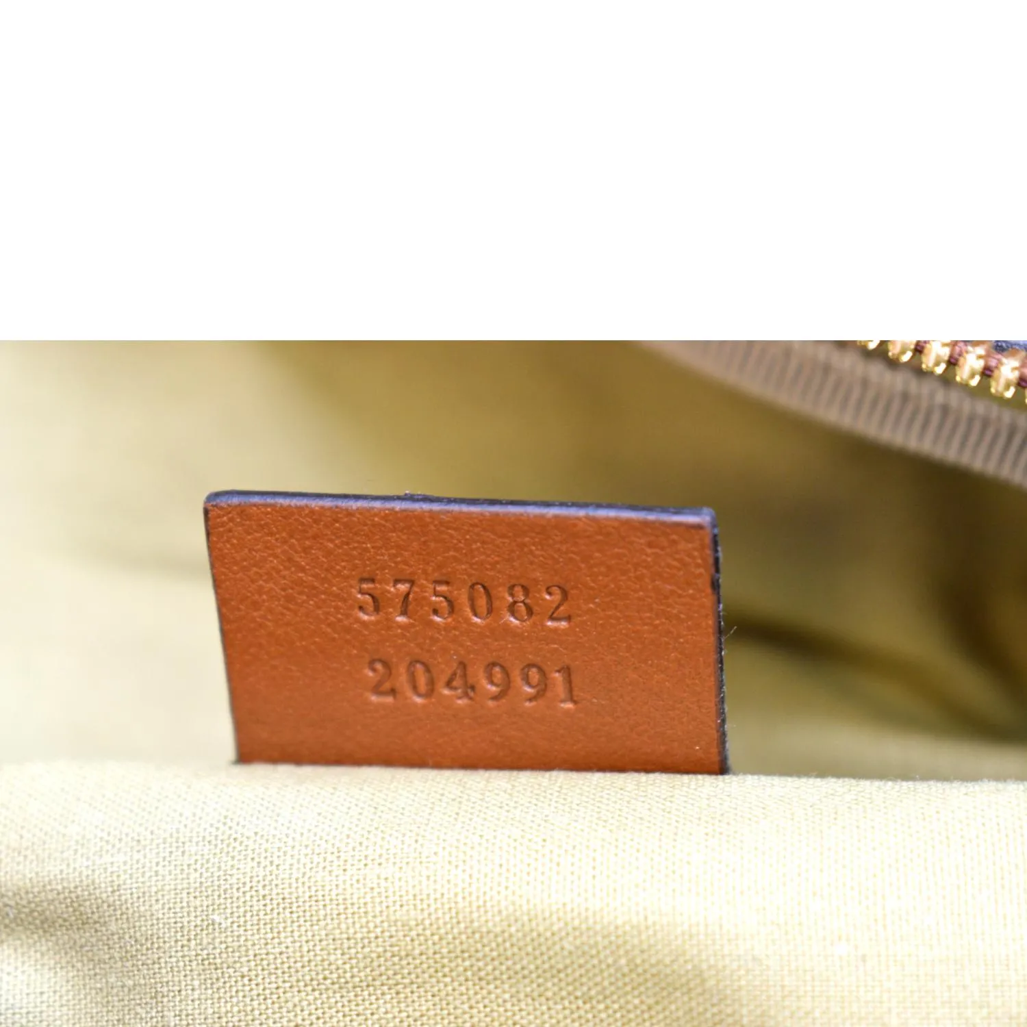 GUCCI Vintage Canvas Belt Bag Beige 575082
