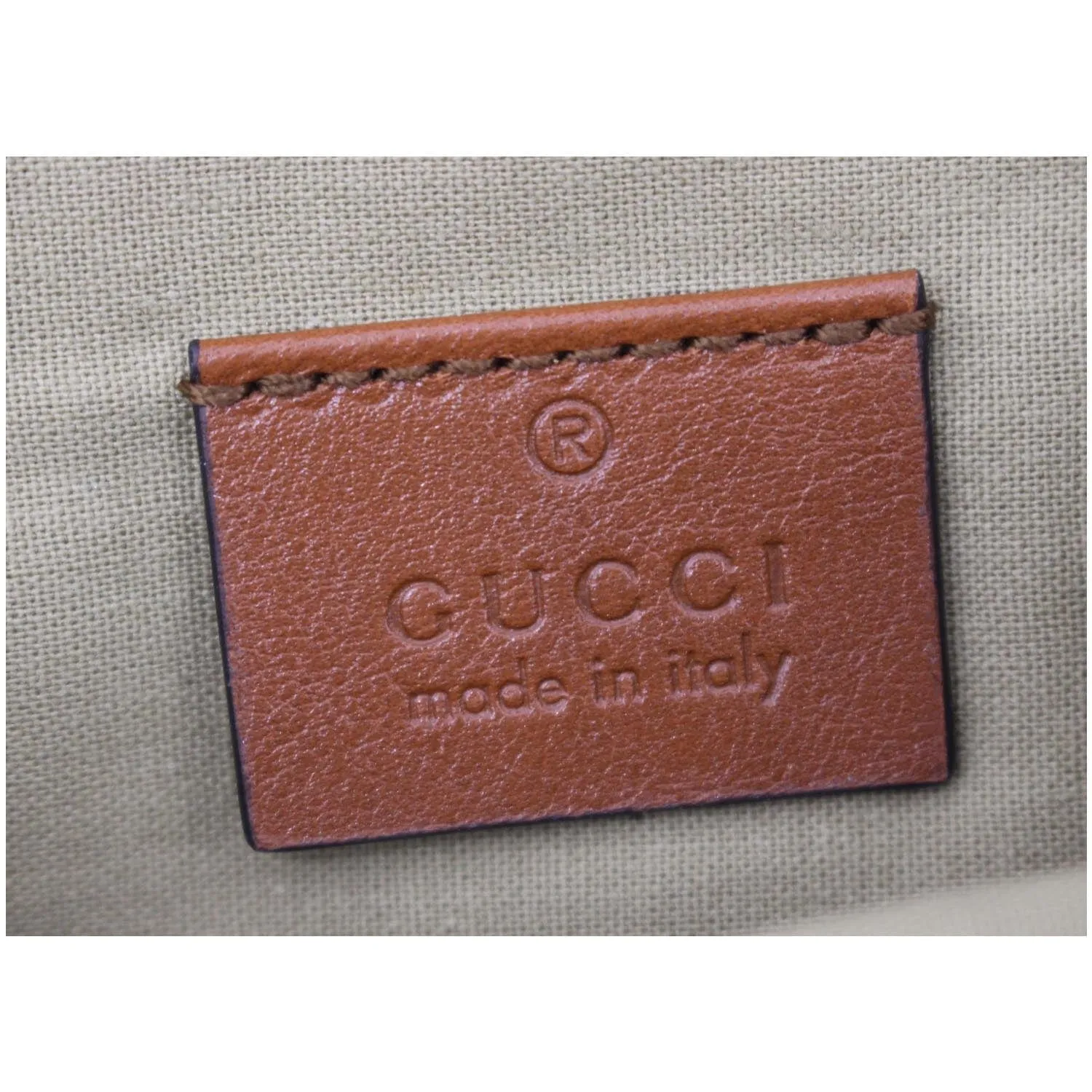GUCCI Vintage Canvas Phone Case Belt Bag Dark Brown 581519
