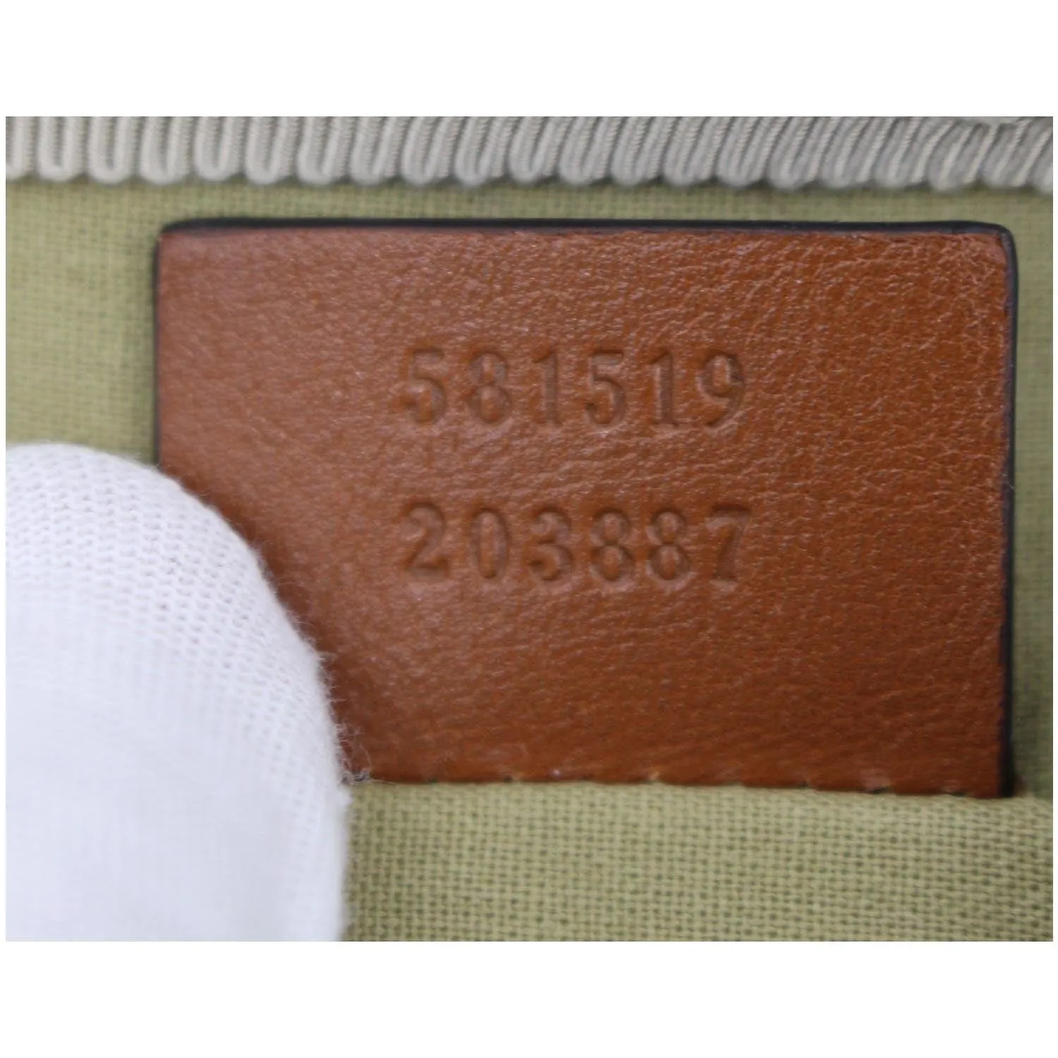 GUCCI Vintage Canvas Phone Case Belt Bag Dark Brown 581519