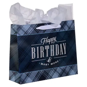 Happy Birthday Gift Bag with Tissue and Card Set