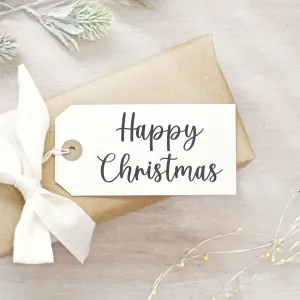 Happy Christmas Clear Rubber Stamp