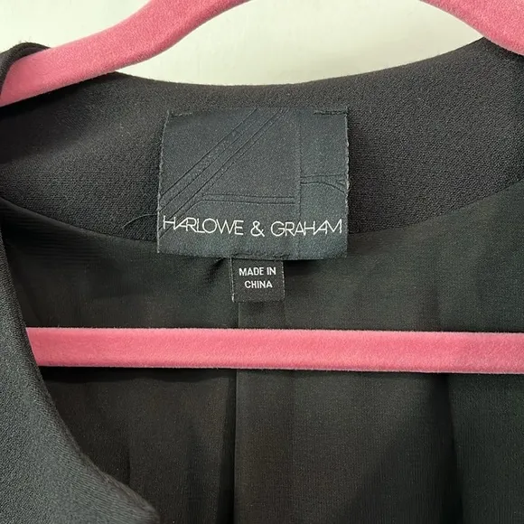 Harlowe and Graham - XS, black structured jacket