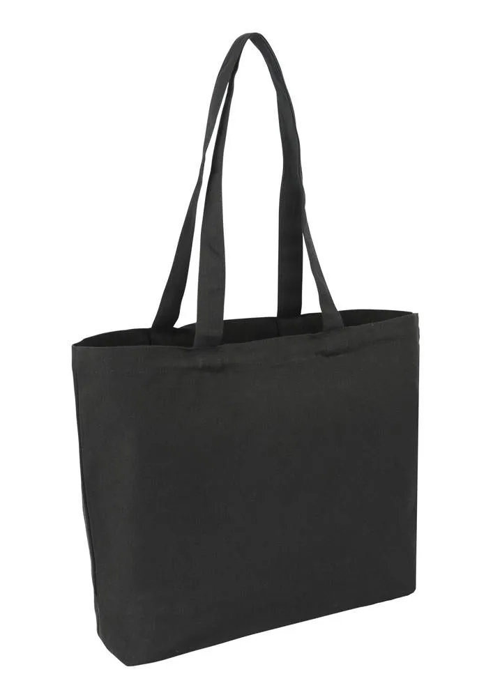 Heavy Cotton / Canvas Bag Farmers Market Black Plain Bag