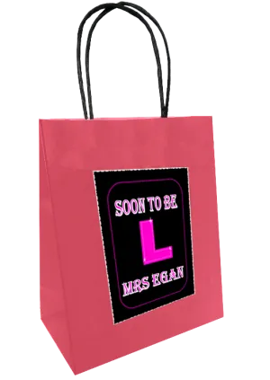 Hen Night Personalised Bride To Be Gift Bag