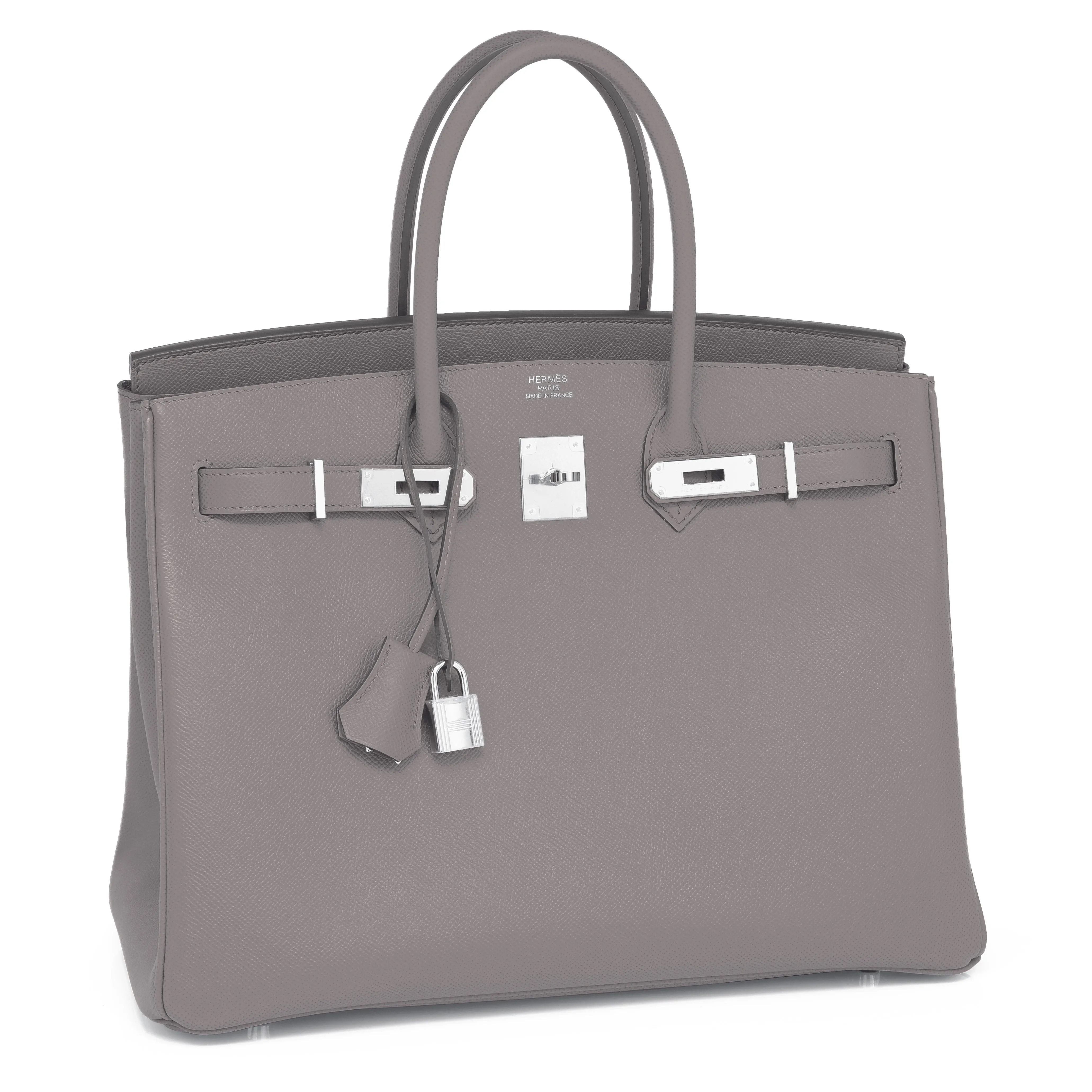 Hermes Etain Birkin 35cm Tin Grey Epsom Palladium Hardware