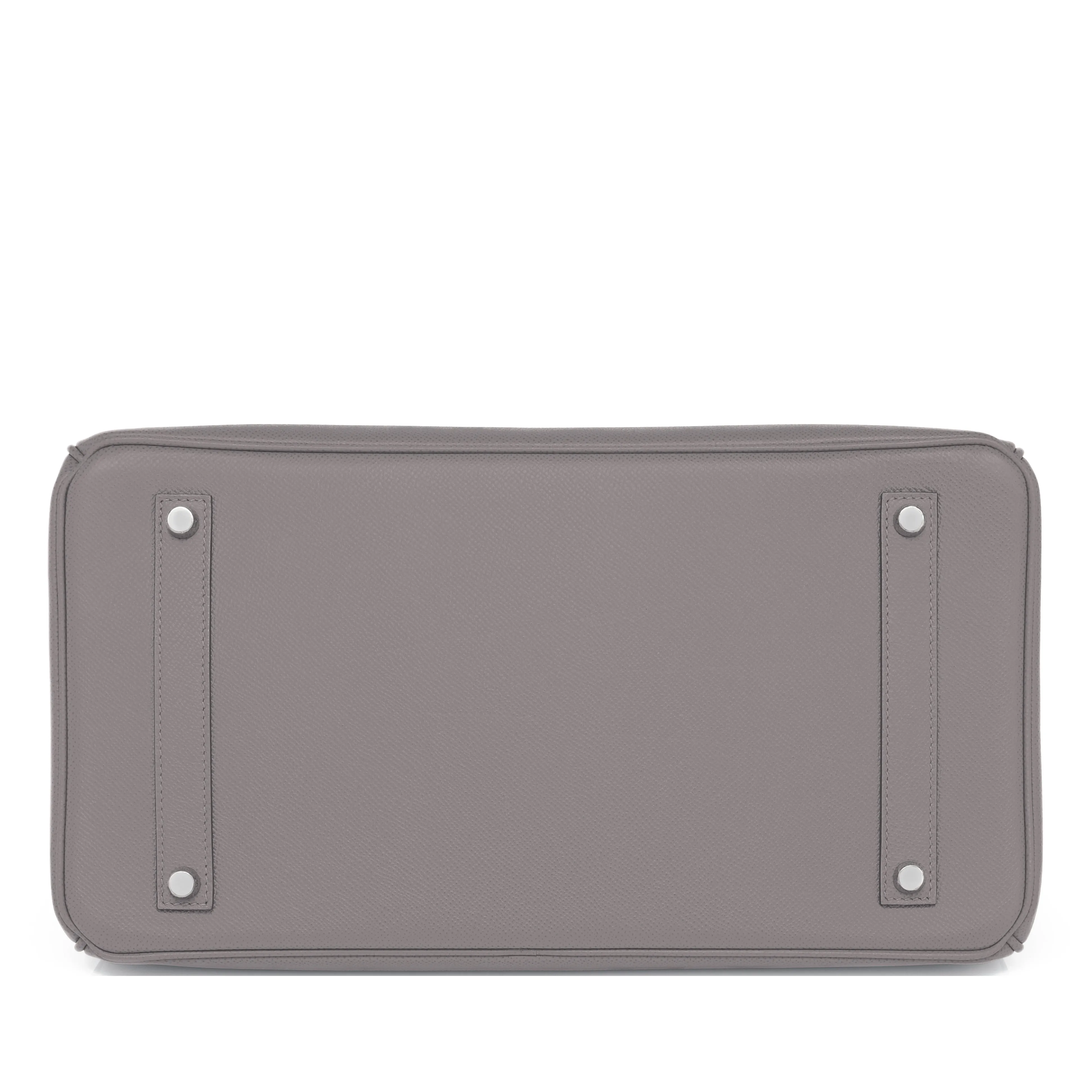 Hermes Etain Birkin 35cm Tin Grey Epsom Palladium Hardware
