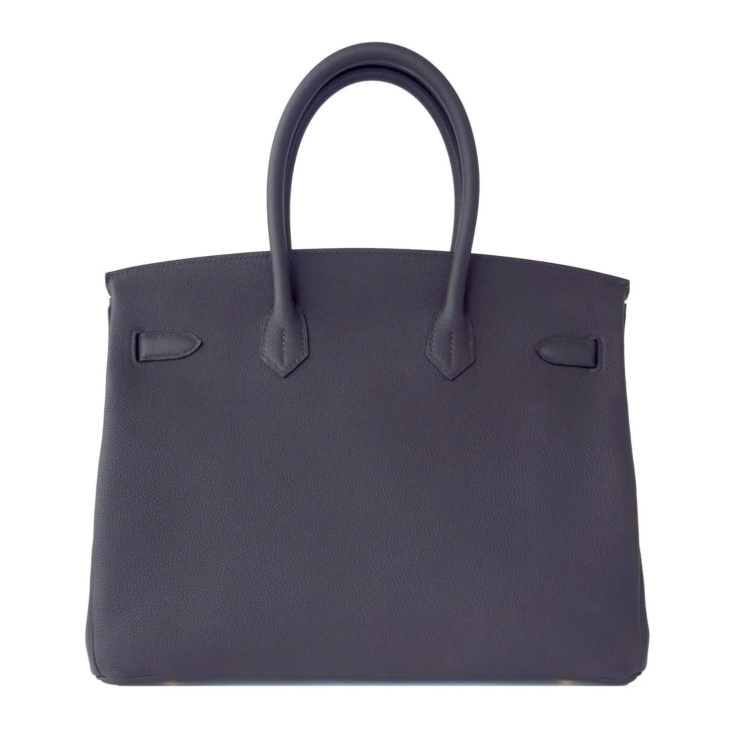 Hermes Graphite 35cm Togo Birkin Gold Hardware GHW Dark Gray Bag