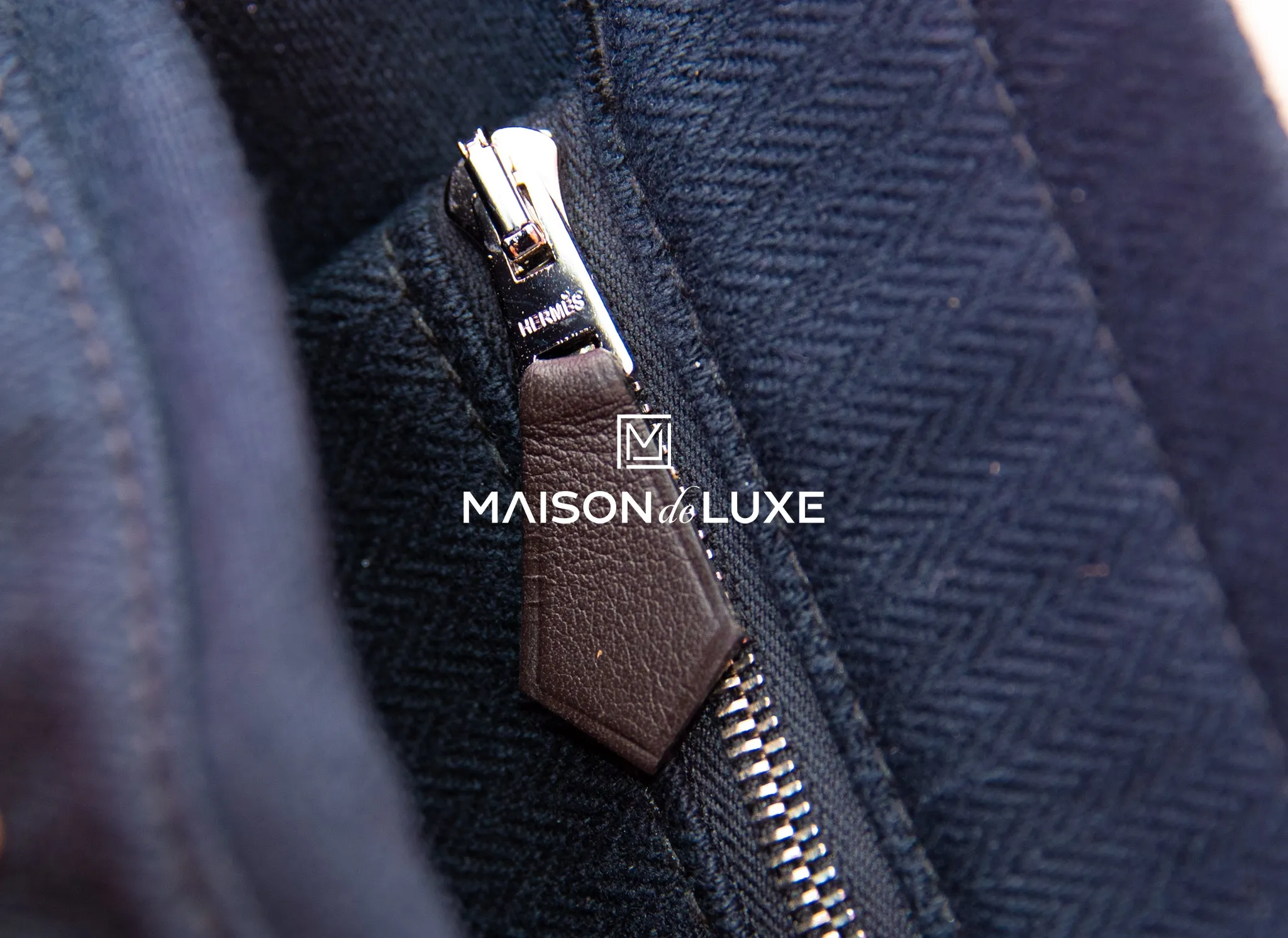 Hermes Maline bag Navy Canvas
