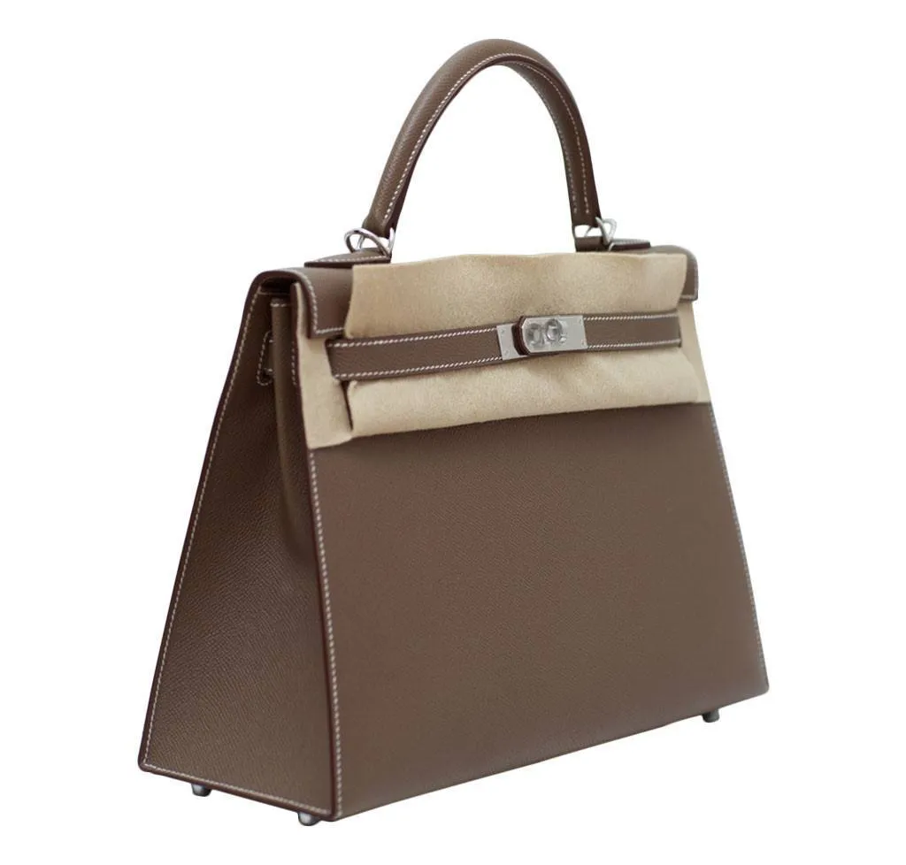 Hermès Kelly 32 Etoupe Sellier Bag