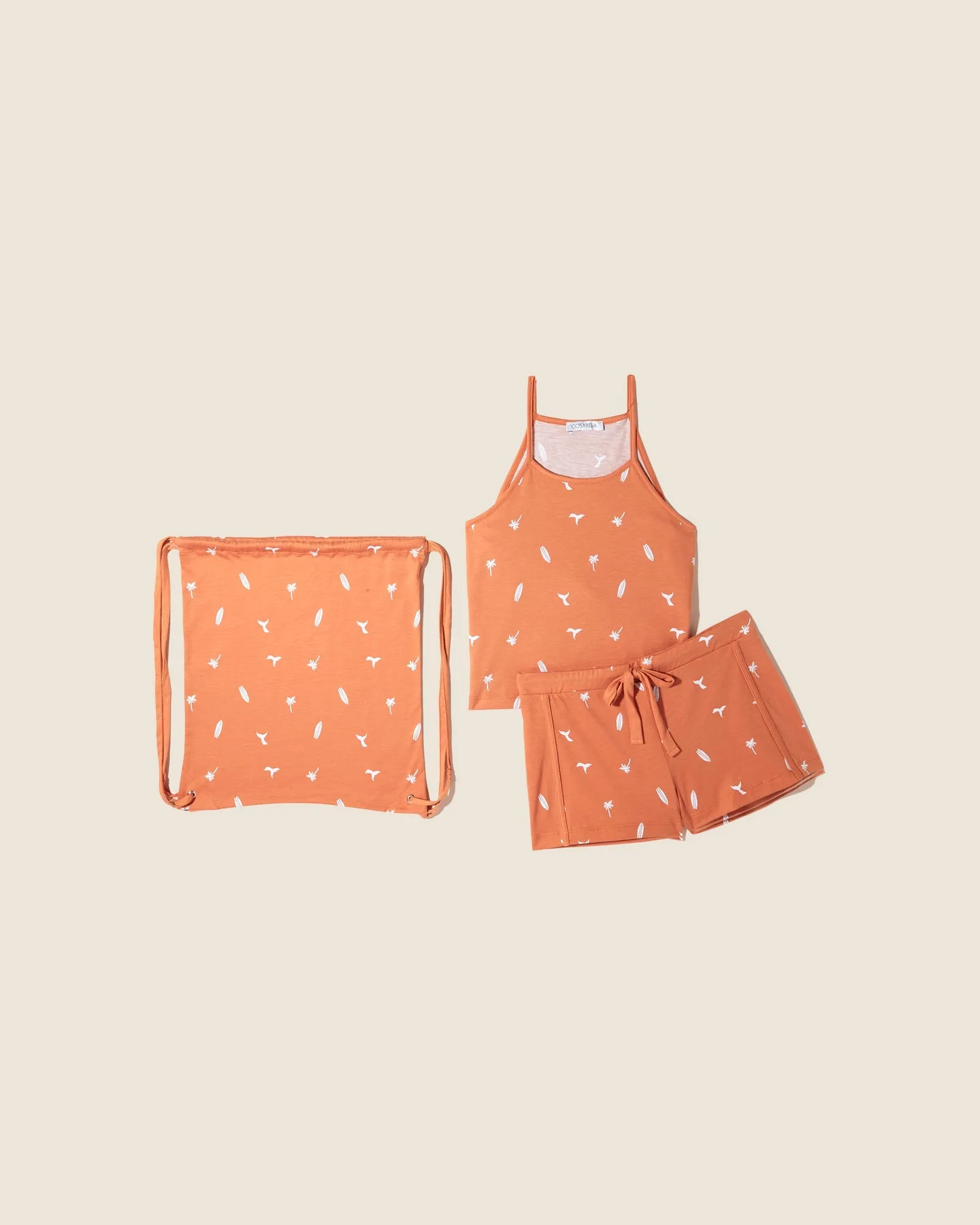 High Neck Tank Top & Short In Bag