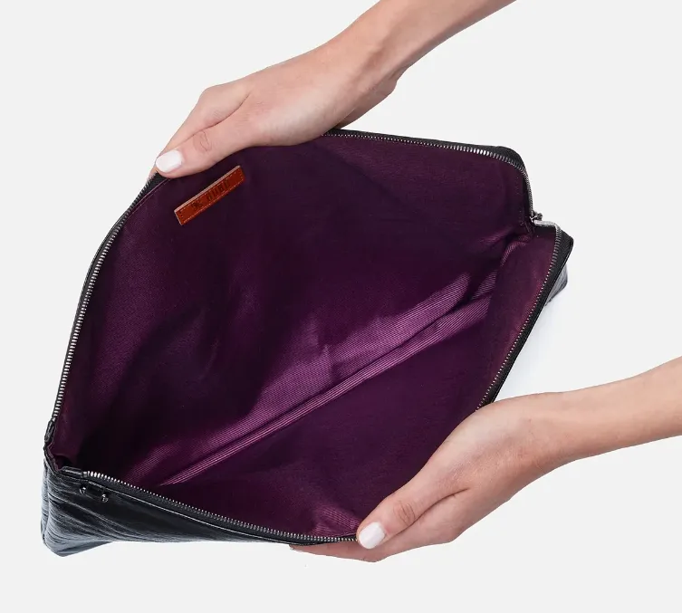 Hobo Large Tech Pouch Set - Black