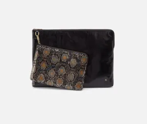 Hobo Large Tech Pouch Set - Black