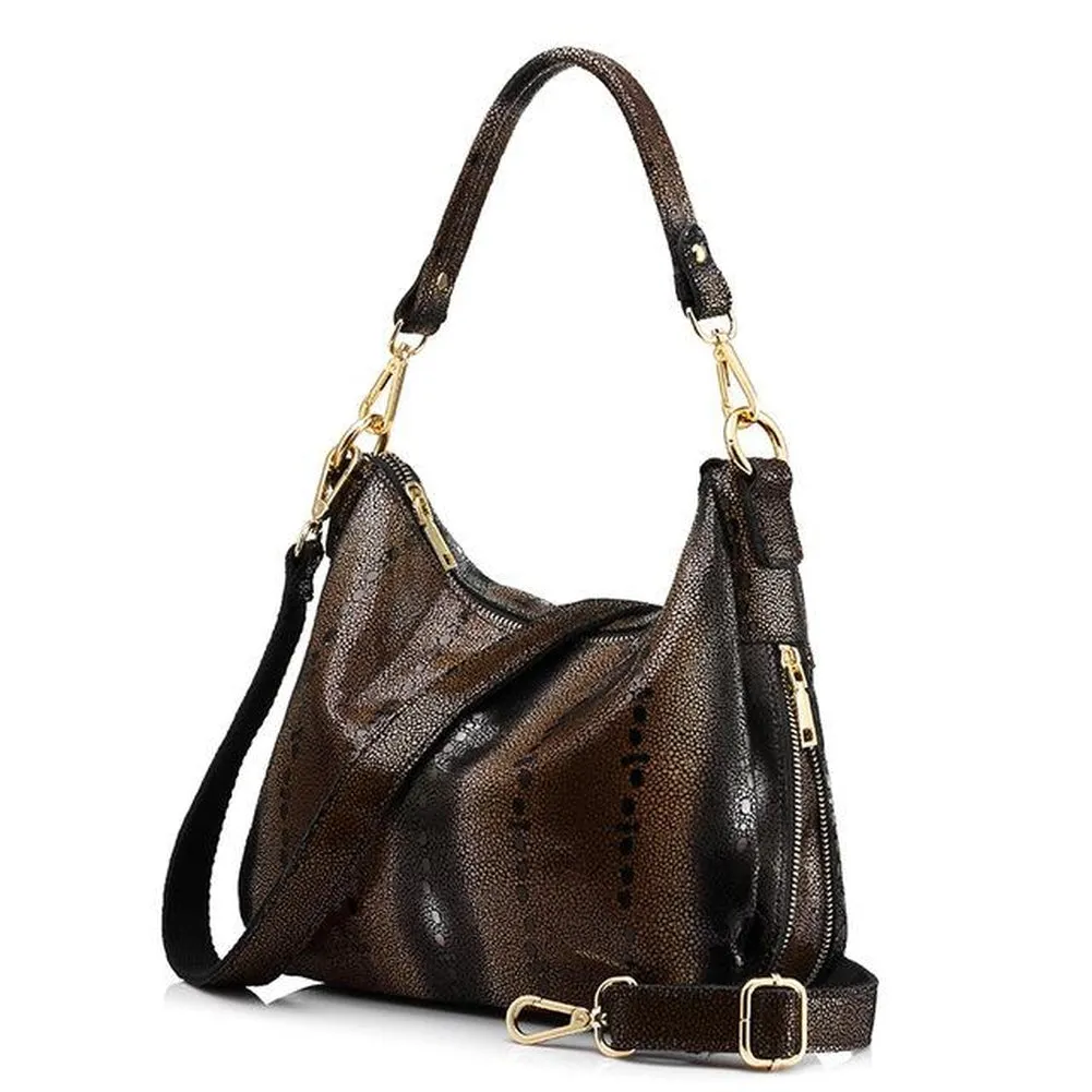 Hobo / Tote Bag  <br>Genuine-Leather