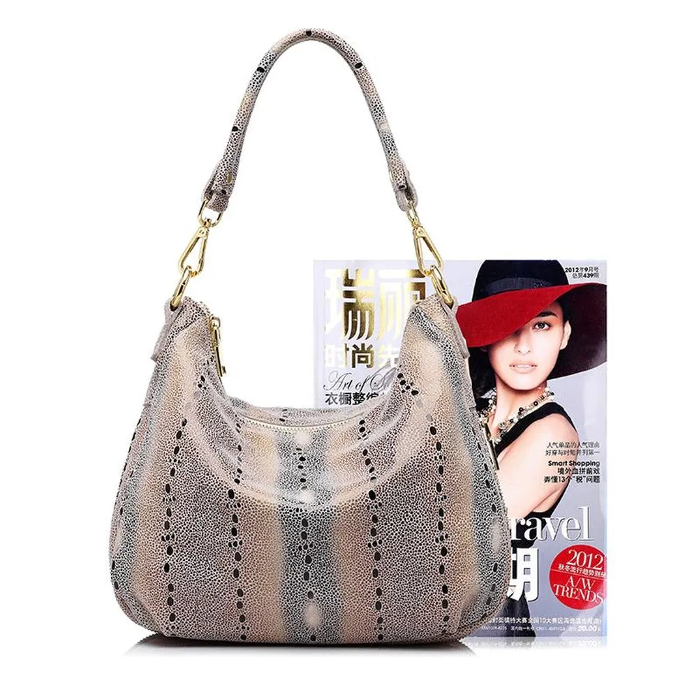 Hobo / Tote Bag  <br>Genuine-Leather