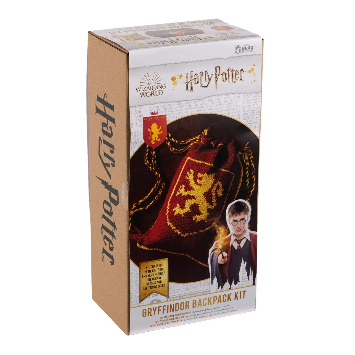 Hogwarts Gryffindor Reversible Backpack Knitting Kit