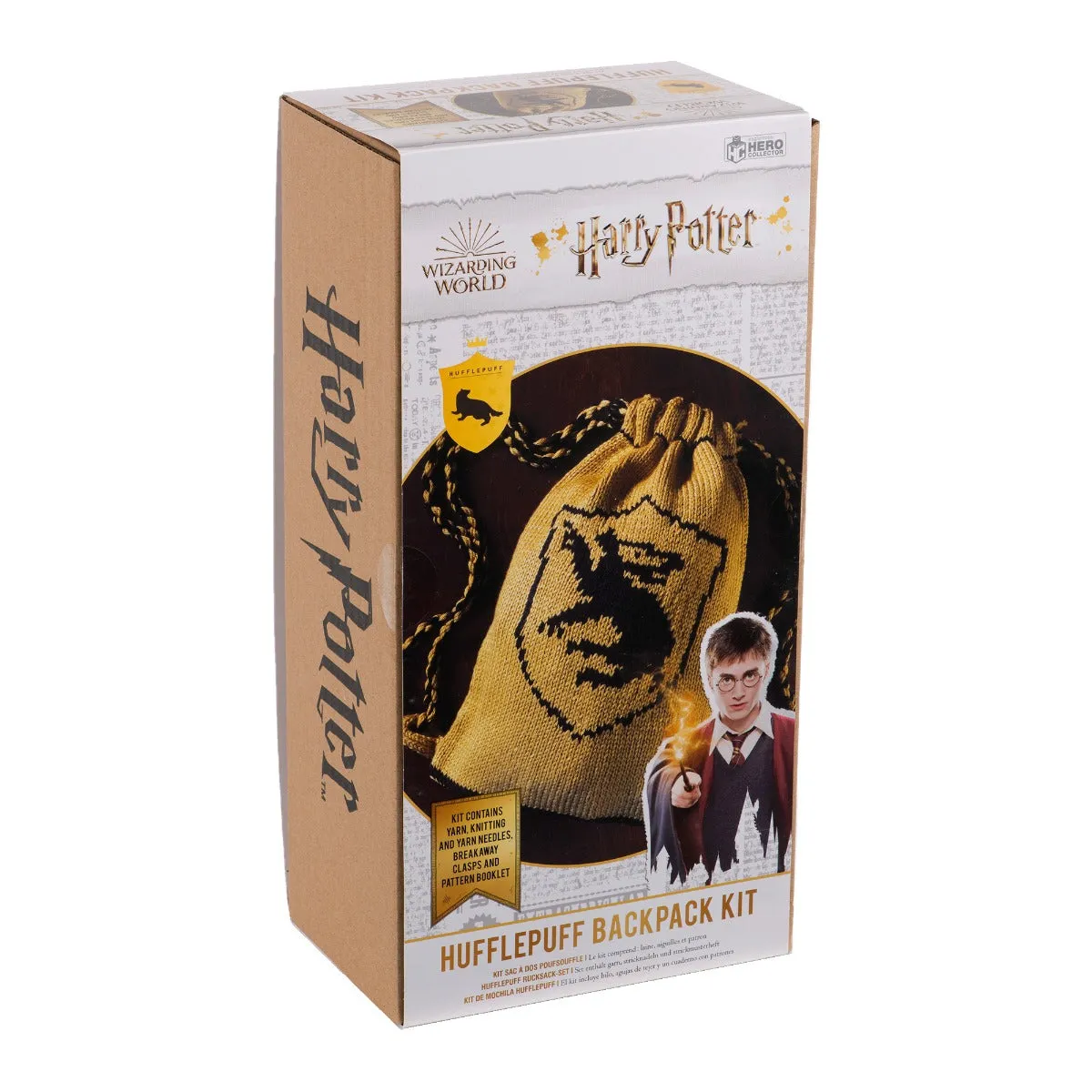 Hogwarts Hufflepuff Reversible Backpack Knitting Kit