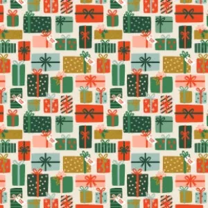 Holiday Classics - Holiday Gifts - Cream Metallic by Rifle Paper Co. for C   Steel