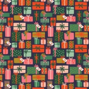 Holiday Classics - Holiday Gifts - Navy Metallic by Rifle Paper Co. for C   Steel