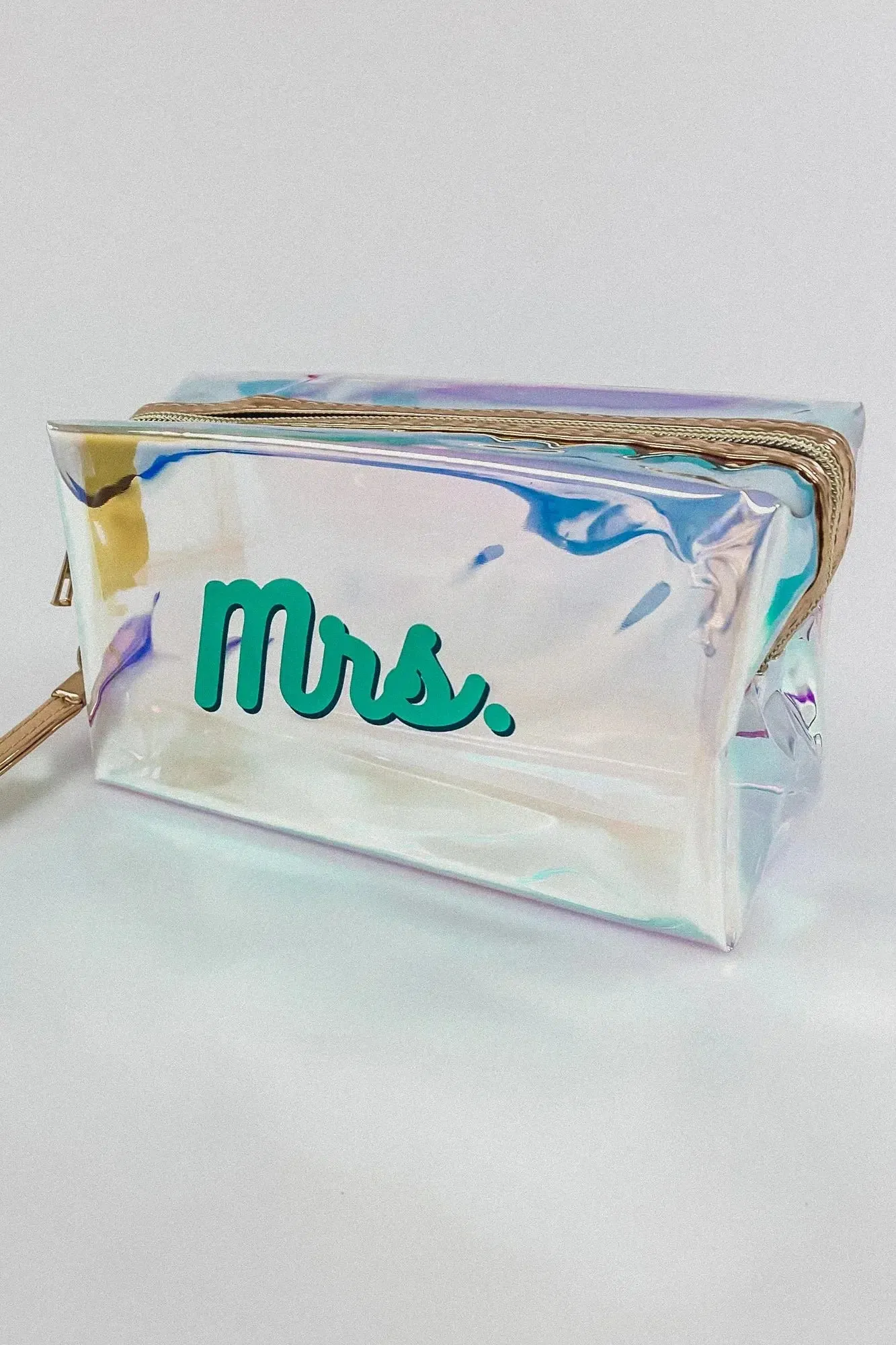 Holographic Mrs Makeup Bag