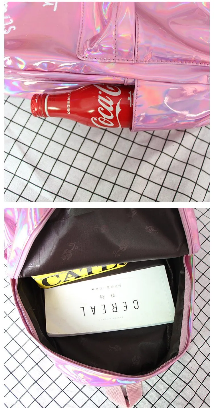 Holographic Strawberry Milk Backpack SD01728