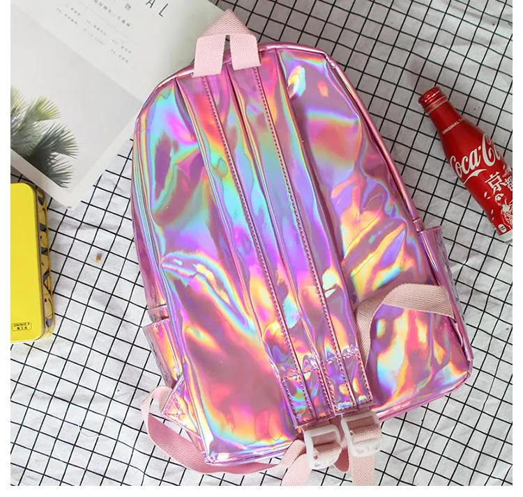 Holographic Strawberry Milk Backpack SD01728