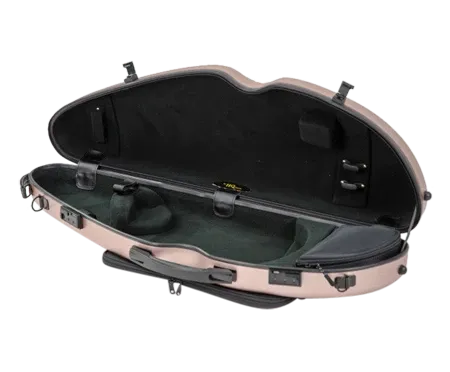 HQ Polycarbon Violin Case HalfMoon 4/4 - Brushed Rose Gold