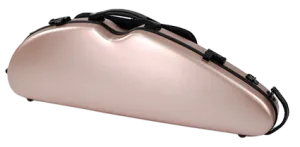 HQ Polycarbon Violin Case HalfMoon 4/4 - Brushed Rose Gold