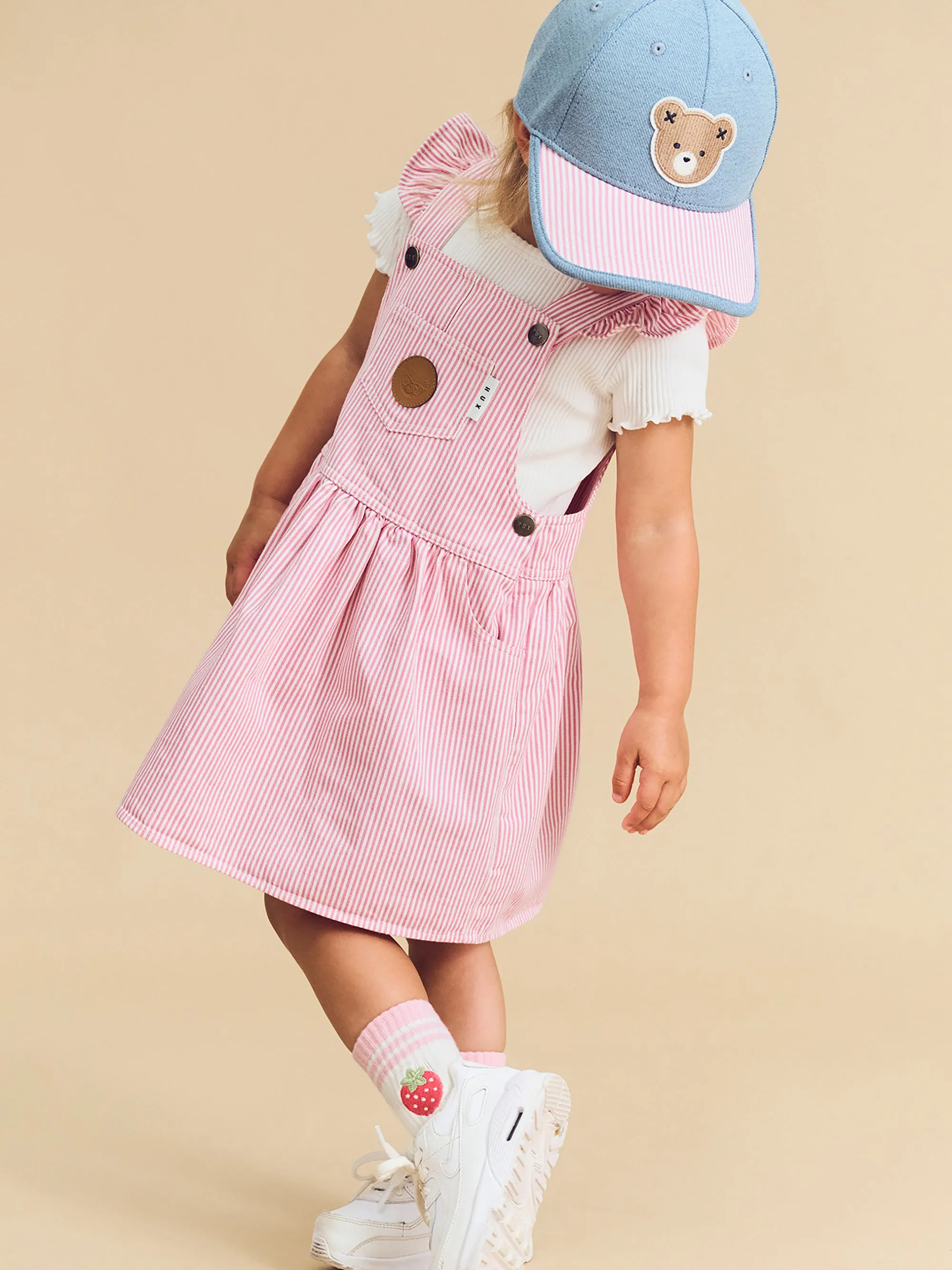 Huxbaby Candy Stripe Pinafore