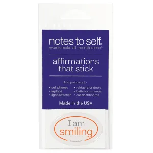 I am smiling™ affirmations that stick