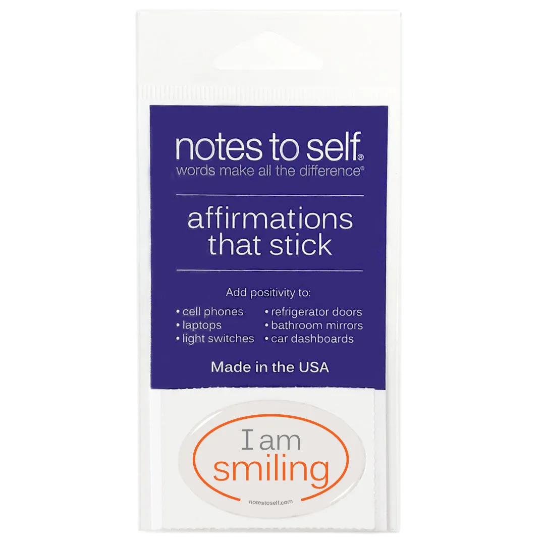 I am smiling™ affirmations that stick