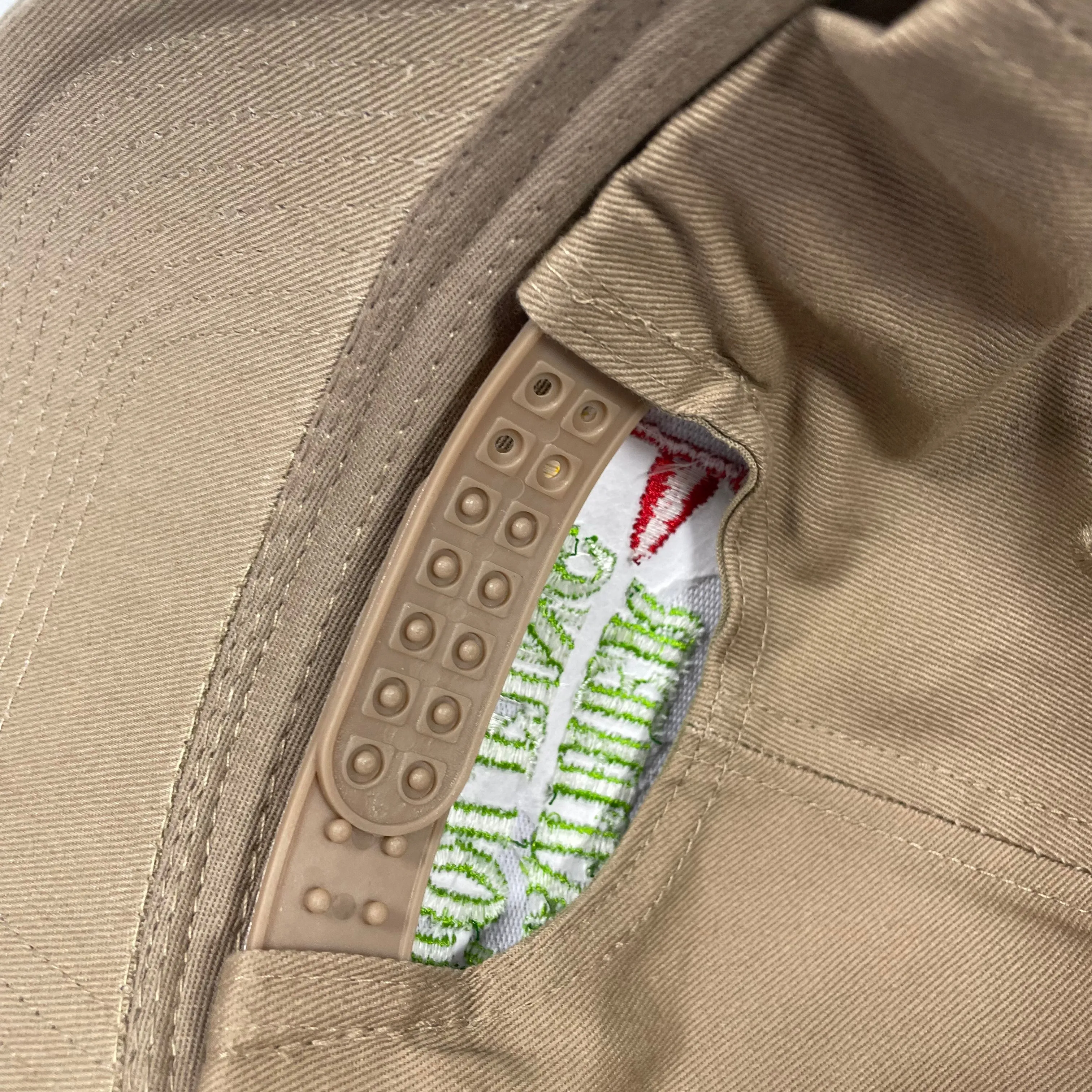 I’d rather be golfing in dark Green on a Tan SnapBack Hat Cap with Rope Custom Embroidery