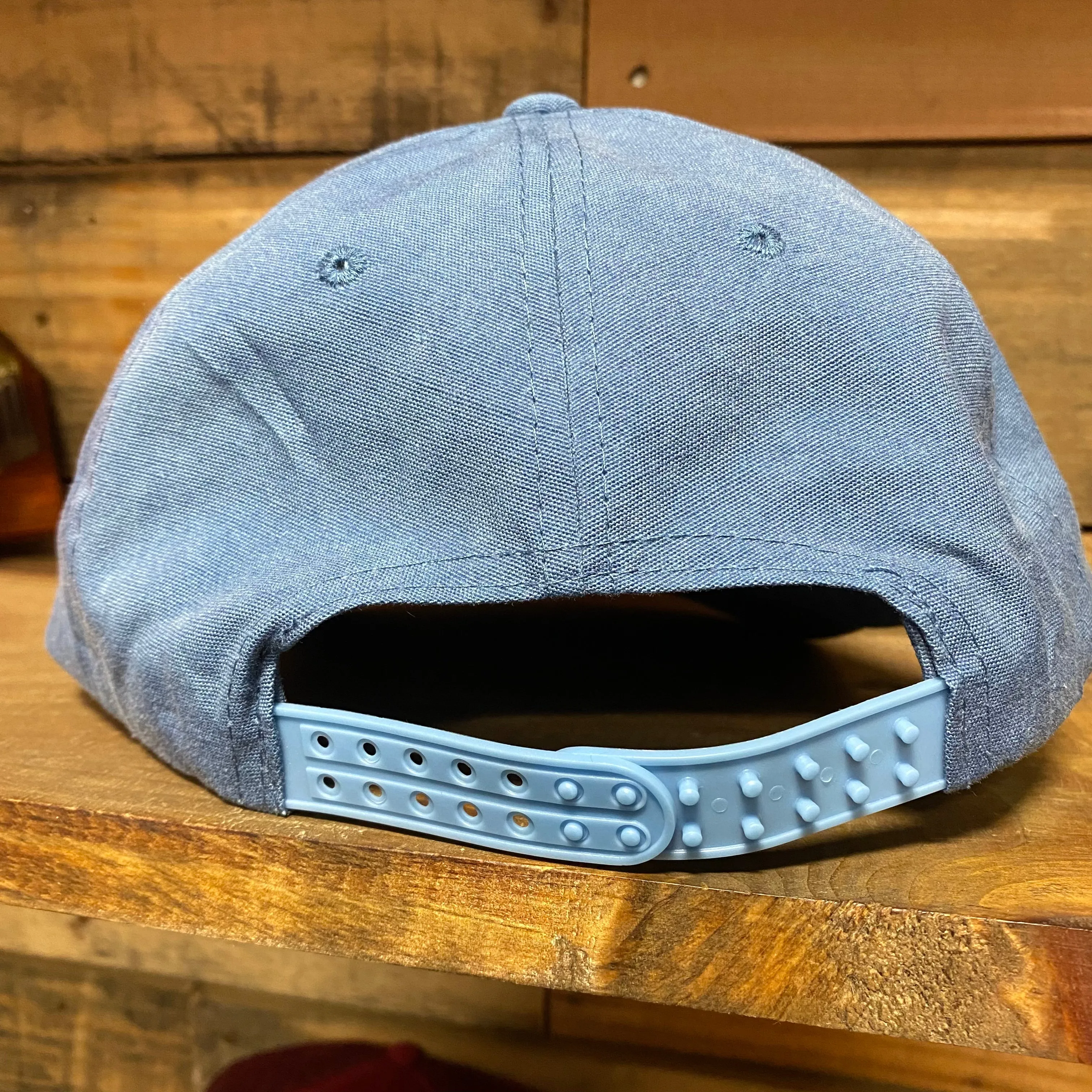If this hats missin’ I’VE GONE FISHING sky blue rope Snapback hat cap custom embroidery