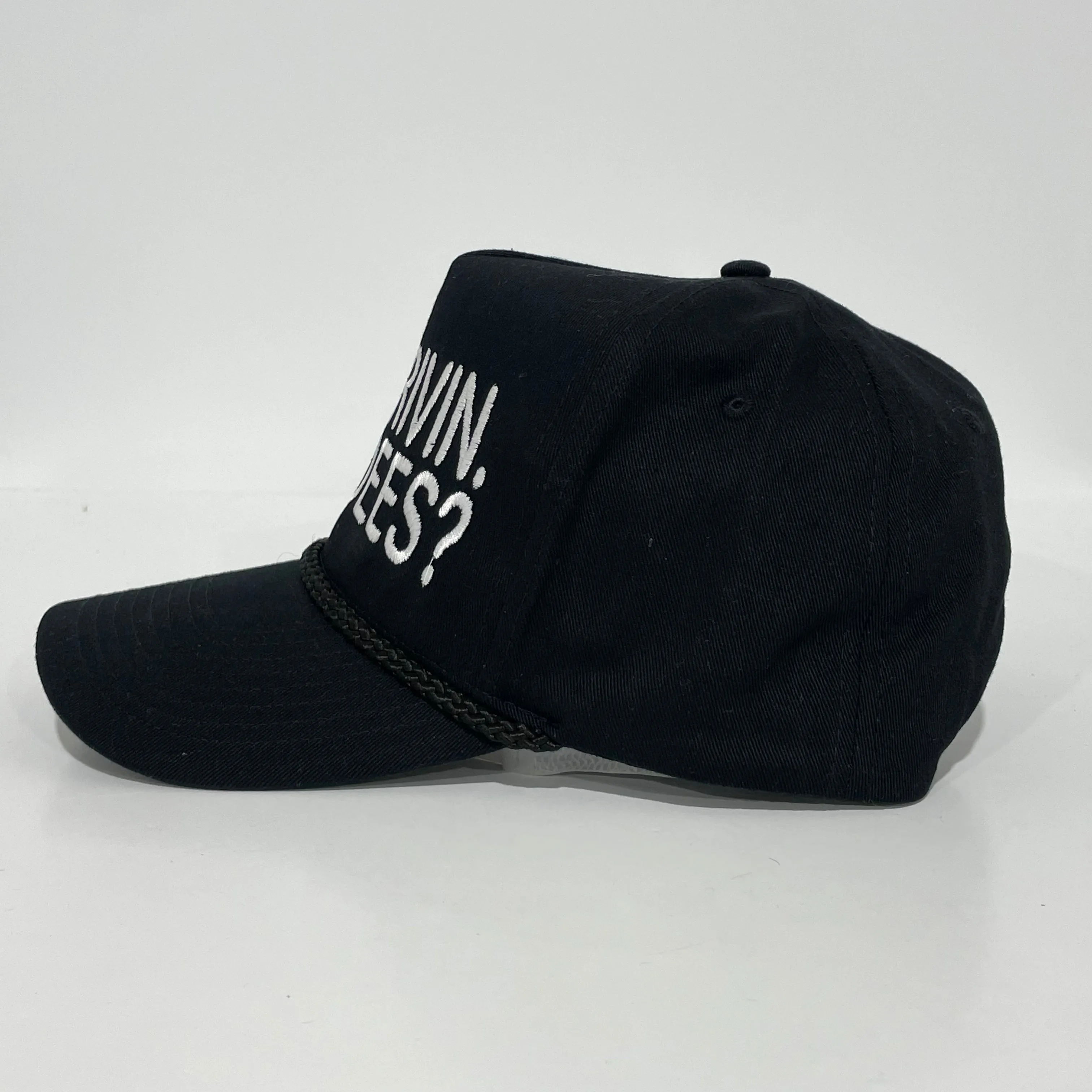 I’m Drivin. Hardees? Custom Embroidered Black Trucker SnapBack