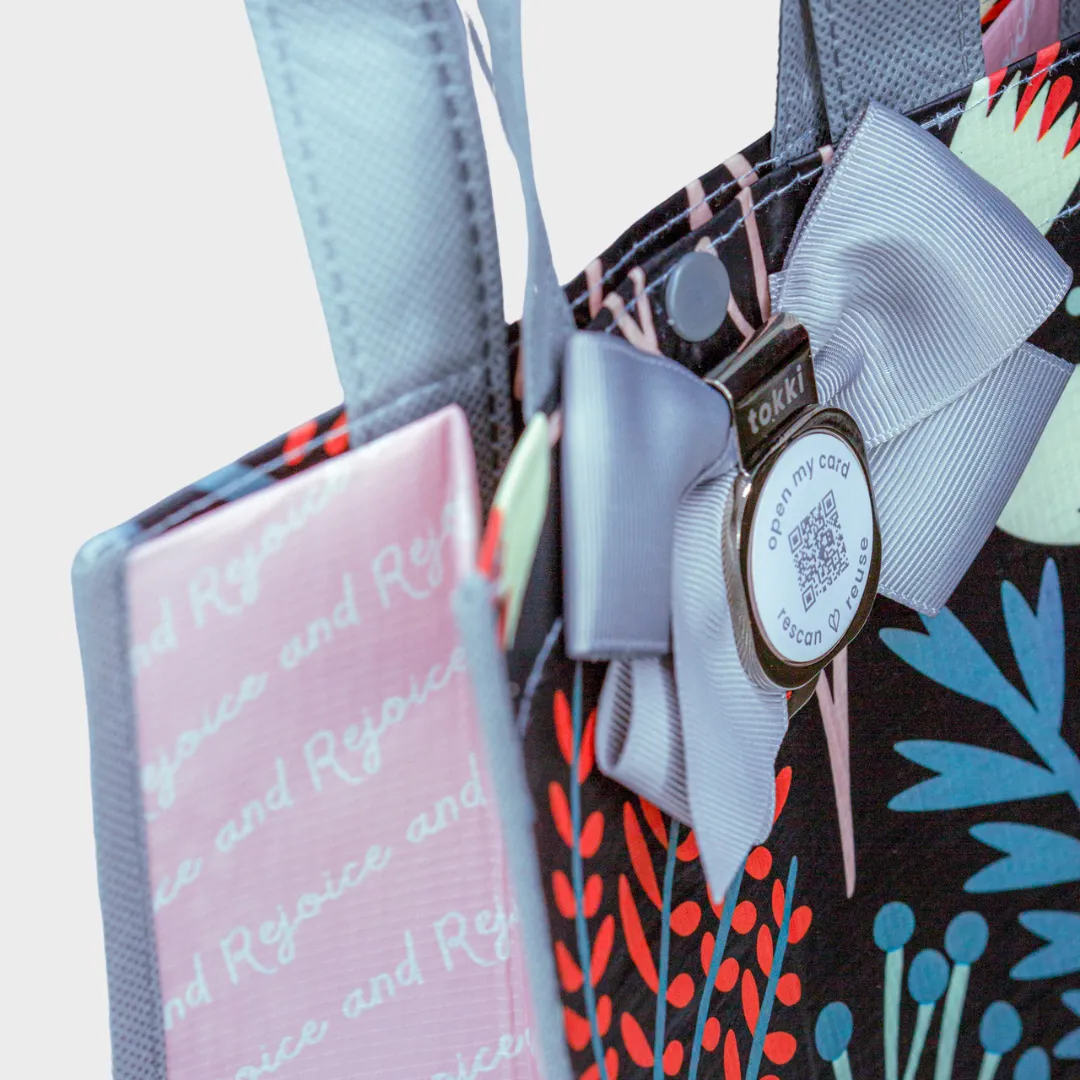 Inspire | Medium | Reusable Gift Bag   QR Greeting Card